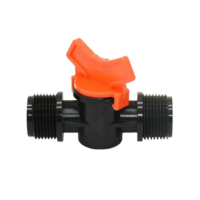 1/2 3/4 Male thread garden tap 2-way Garden Irrigation water Valve flow control valve for G1/2 G3/4 tube Fittings 30 Pc