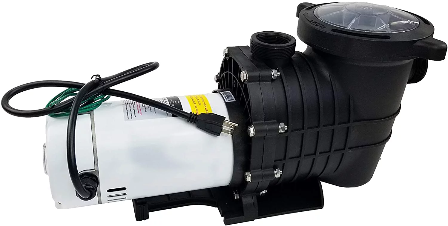 White Label In-Ground Pool Pump - 110-120V/220-240V, 1.5HP, 110GPM, Wall Plug