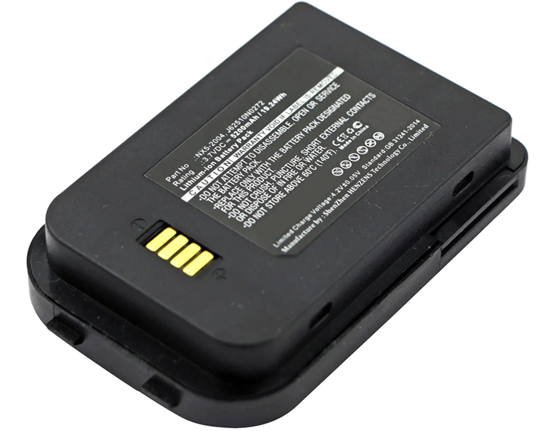 Batteries N Accessories BNA-WB-L1211 Barcode Scanner Battery - Li-Ion, 3.7V, 5200 mAh, Ultra High Capacity Battery - Replacement for Bluebird 6251-0A Battery