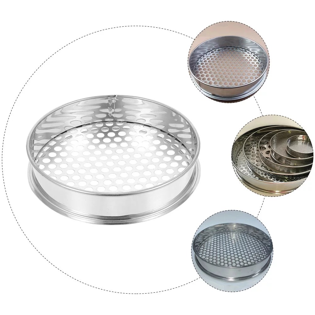 Soil Sieve Garden Mesh Sifter Riddle Gardening Sifting Pan Bonsai Seeding Screen Cultivation Supply Tool Sift Sieves