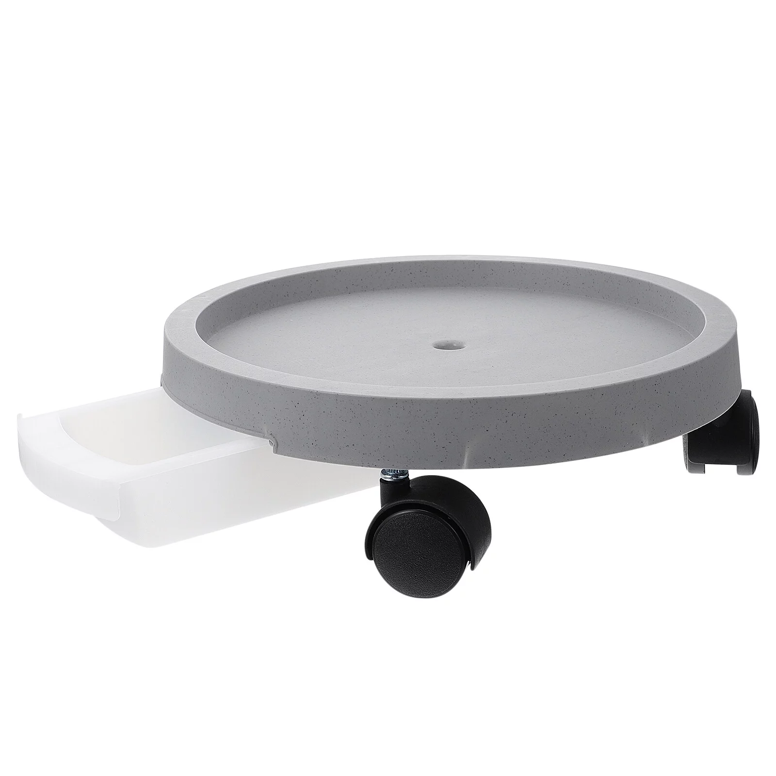 Guichaokj 1PC Plastic Universal Wheel Bonsai Tray Movable Plant Pot Tray with Brake Wheel