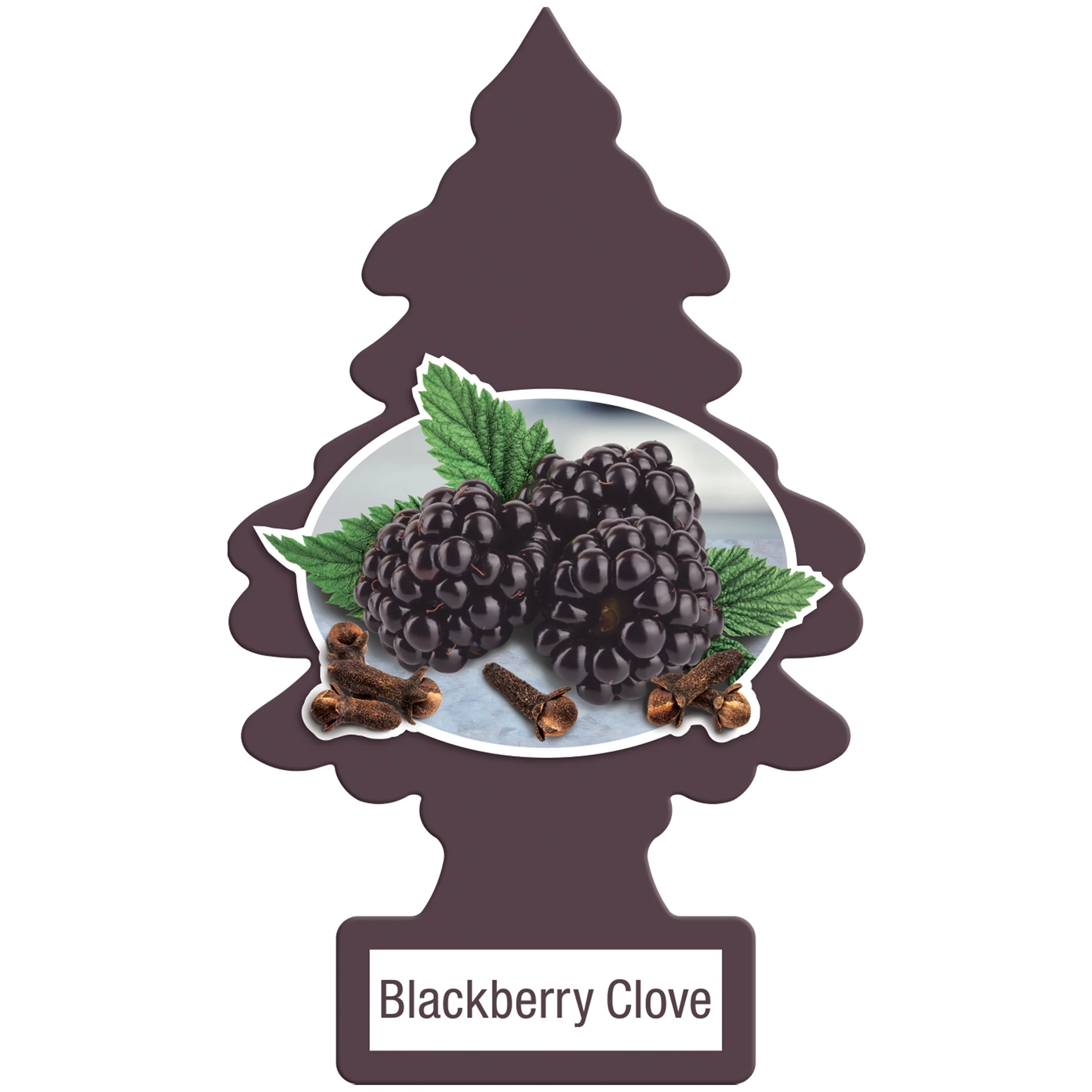 Little Trees Auto Air Freshener, Hanging Card, Blackberry Clove Fragrance 3-Pack