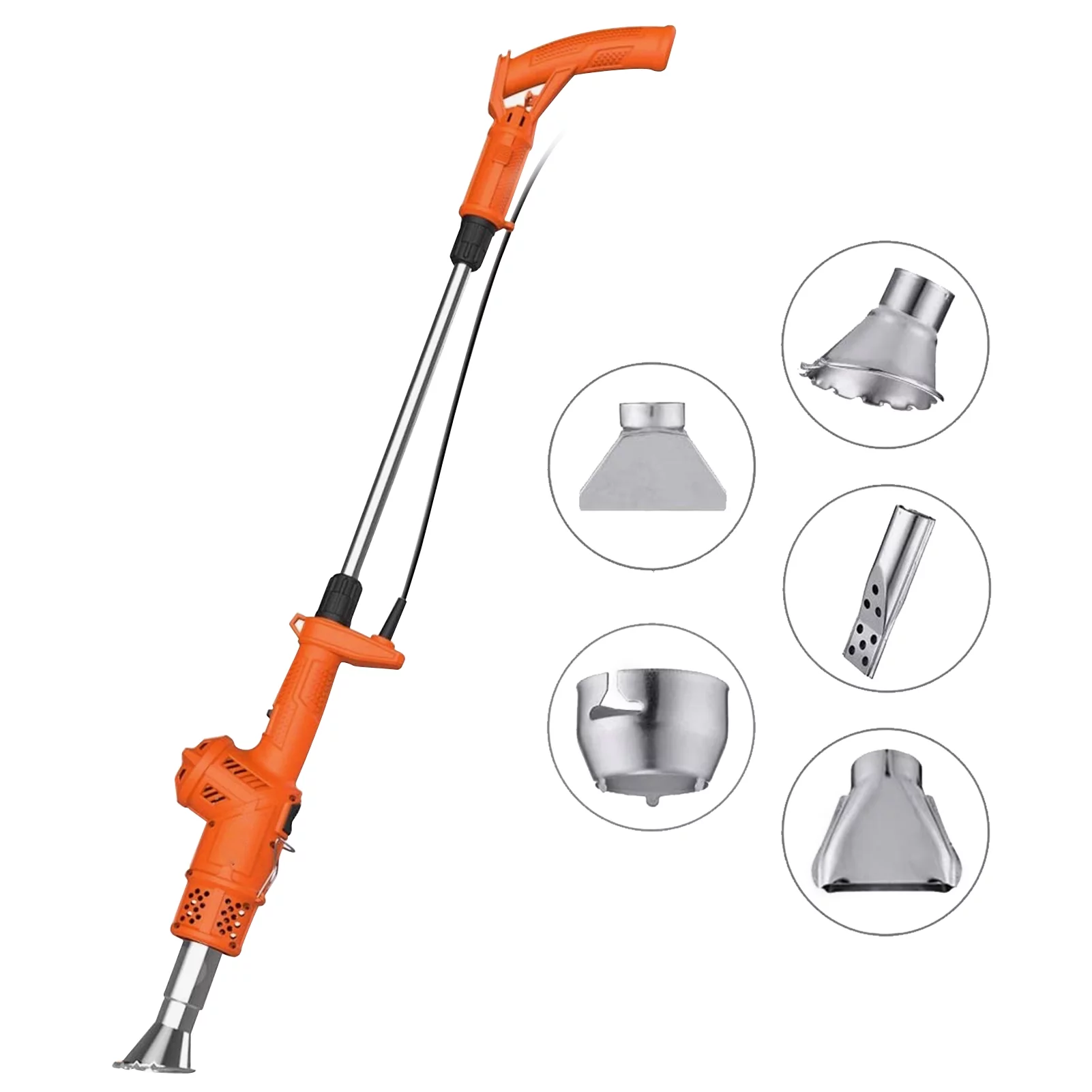 Yabuy Electric Weed Killer with 5.9ft Cable 5 Nozzles 2000W to 650℃ for Garden Patio Driveway