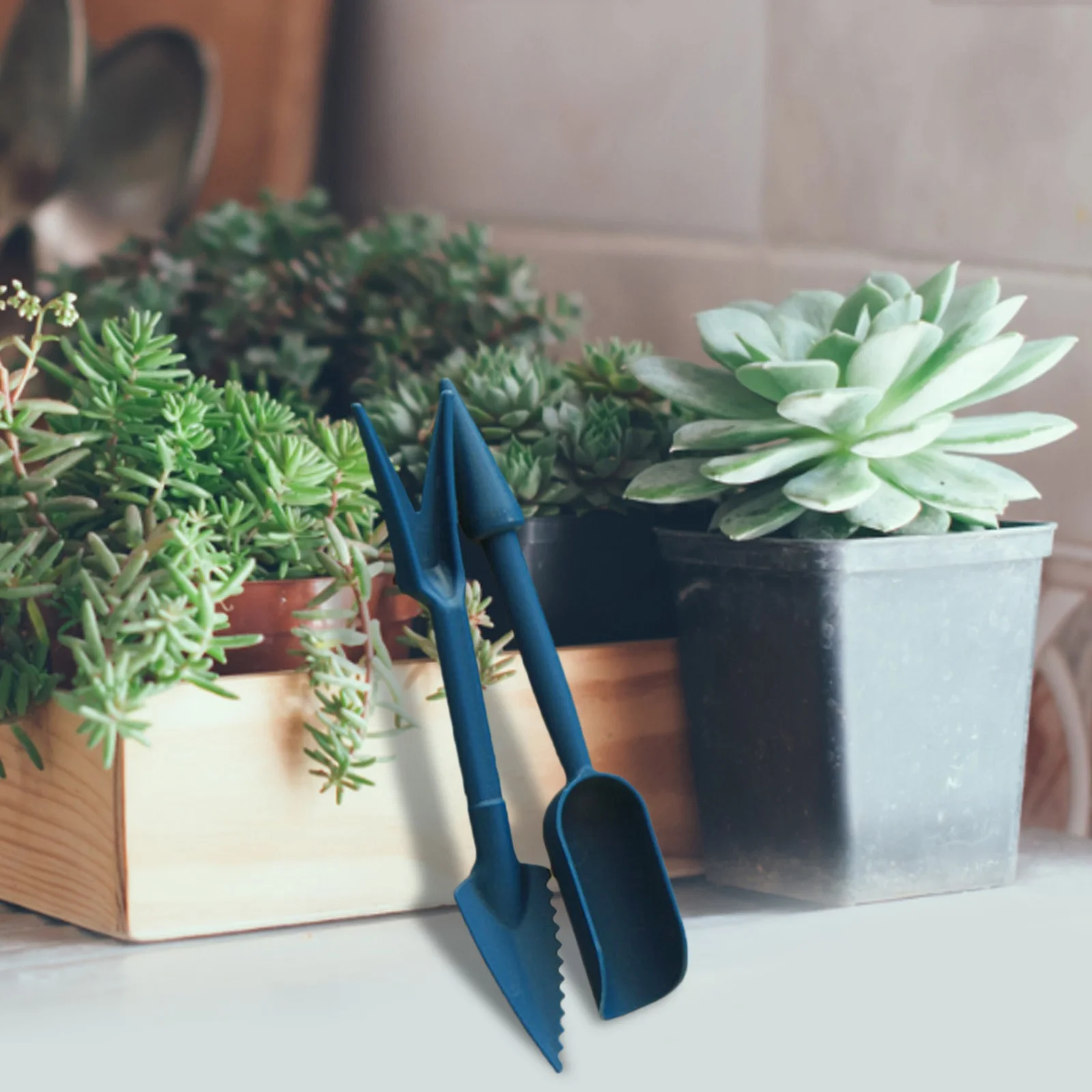 DYWADE 4Th of July Accessories Japanese Style Seedling Perforator Succulent Seedling Transplant Transplanting Paving Shovel Set BU2 One Size