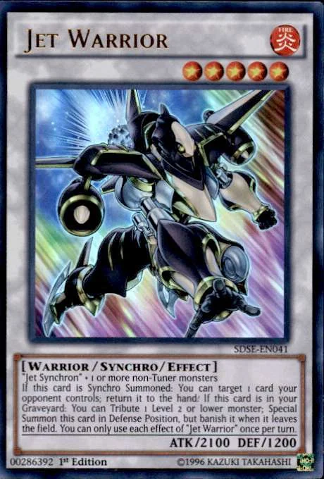 YuGiOh Synchron Extreme Structure Deck Ultra Rare Jet Warrior SDSE-EN041