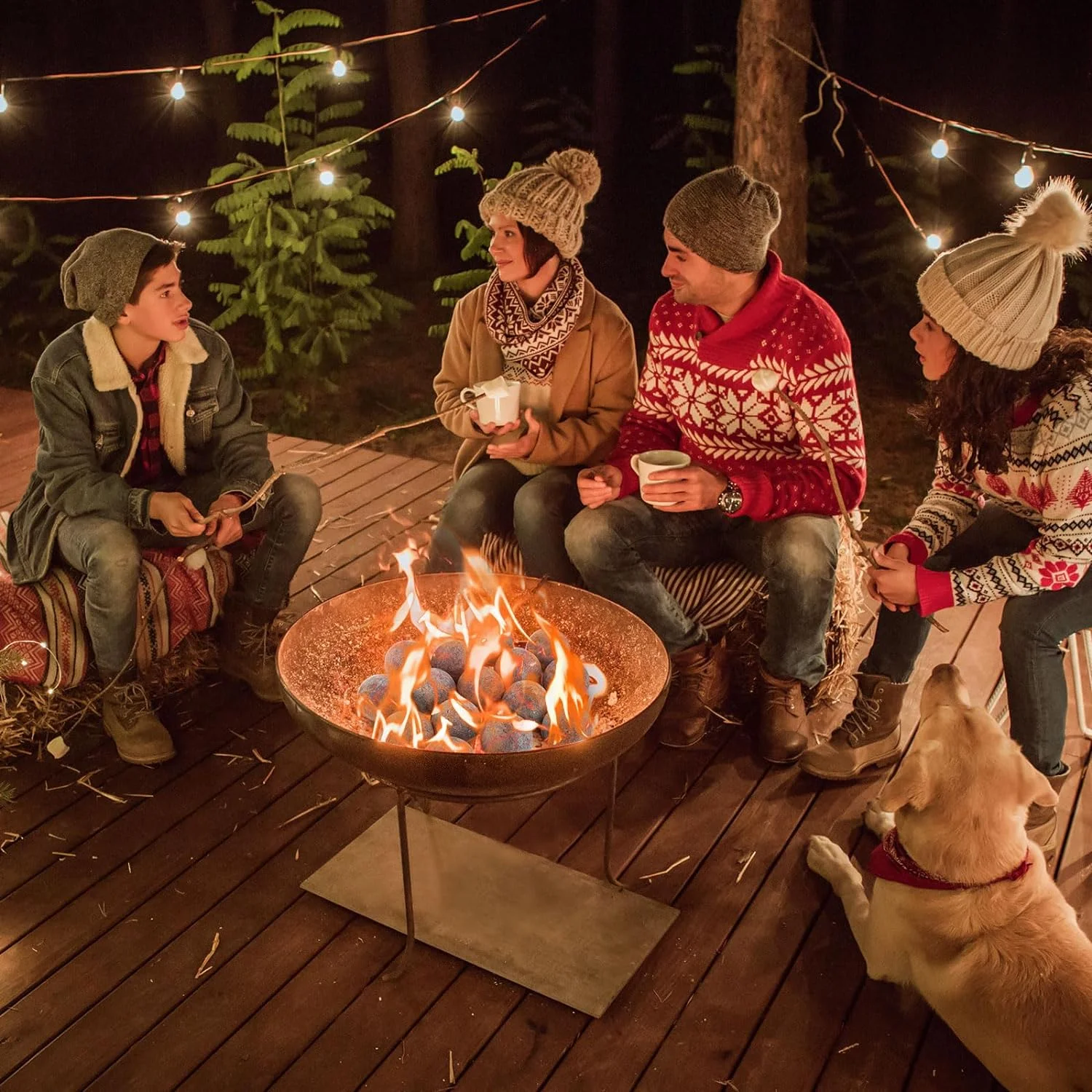 Ceramic Fiber Fire Balls Set of 15, Light Weight 3 Inches Round Fire Stones for Indoor and Outdoor Gas Fire Pit Fire Bowl and Fireplace (Grey)