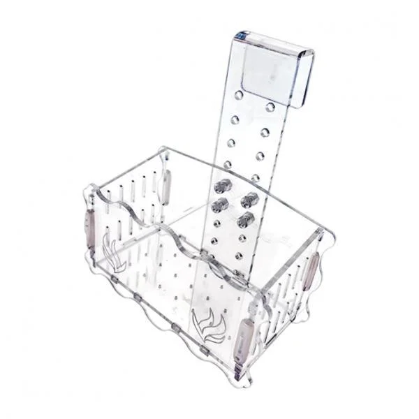 perfeclan Aquarium Planter Cup, Aquatic Plant Pot, Tank Decoration, Hanging Landscape Clear Plant Water Grass Plant Cup Grass Holder M