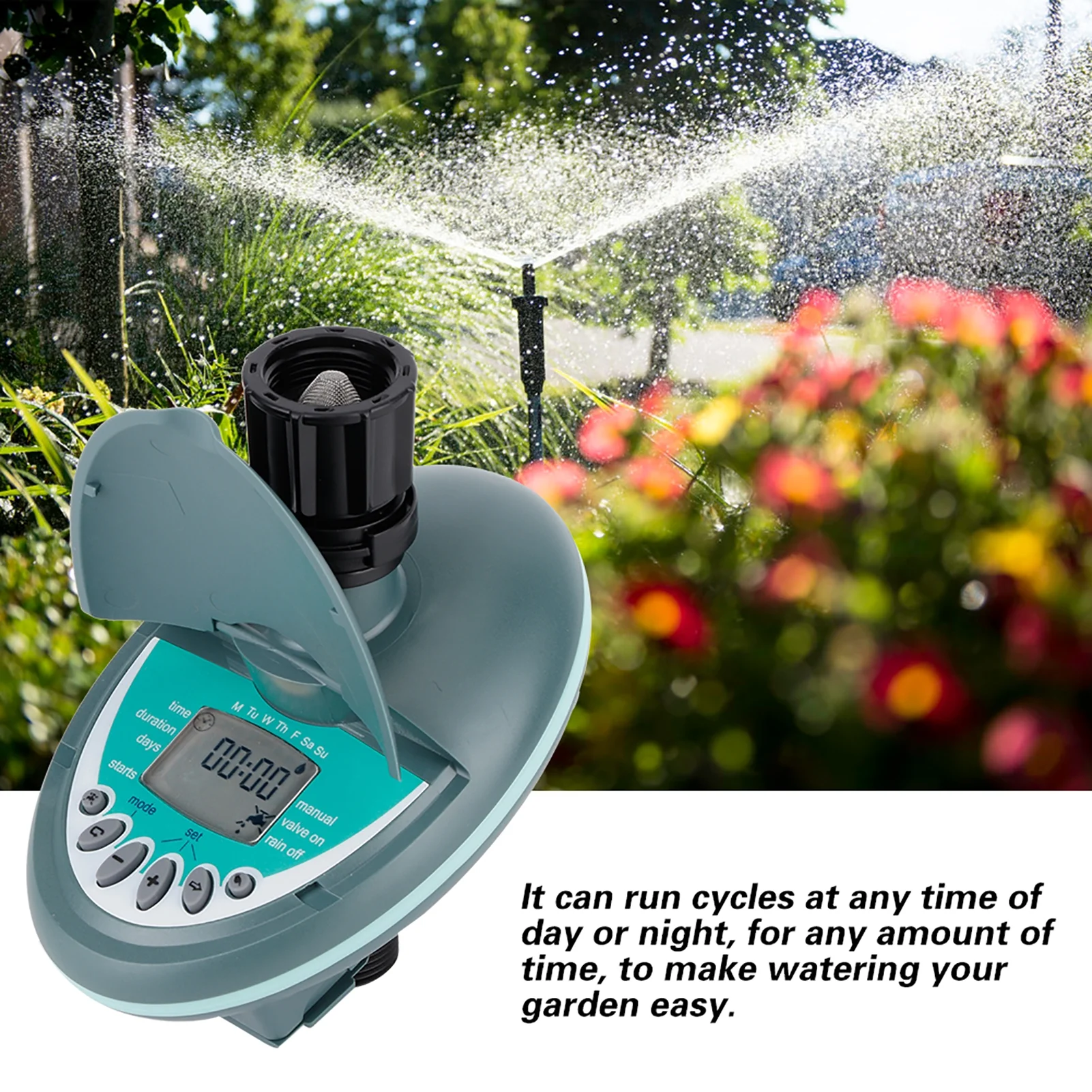G3/4in Female Male Thread Intelligent Irrigation Controller Automatic Water Timer Watering Controller