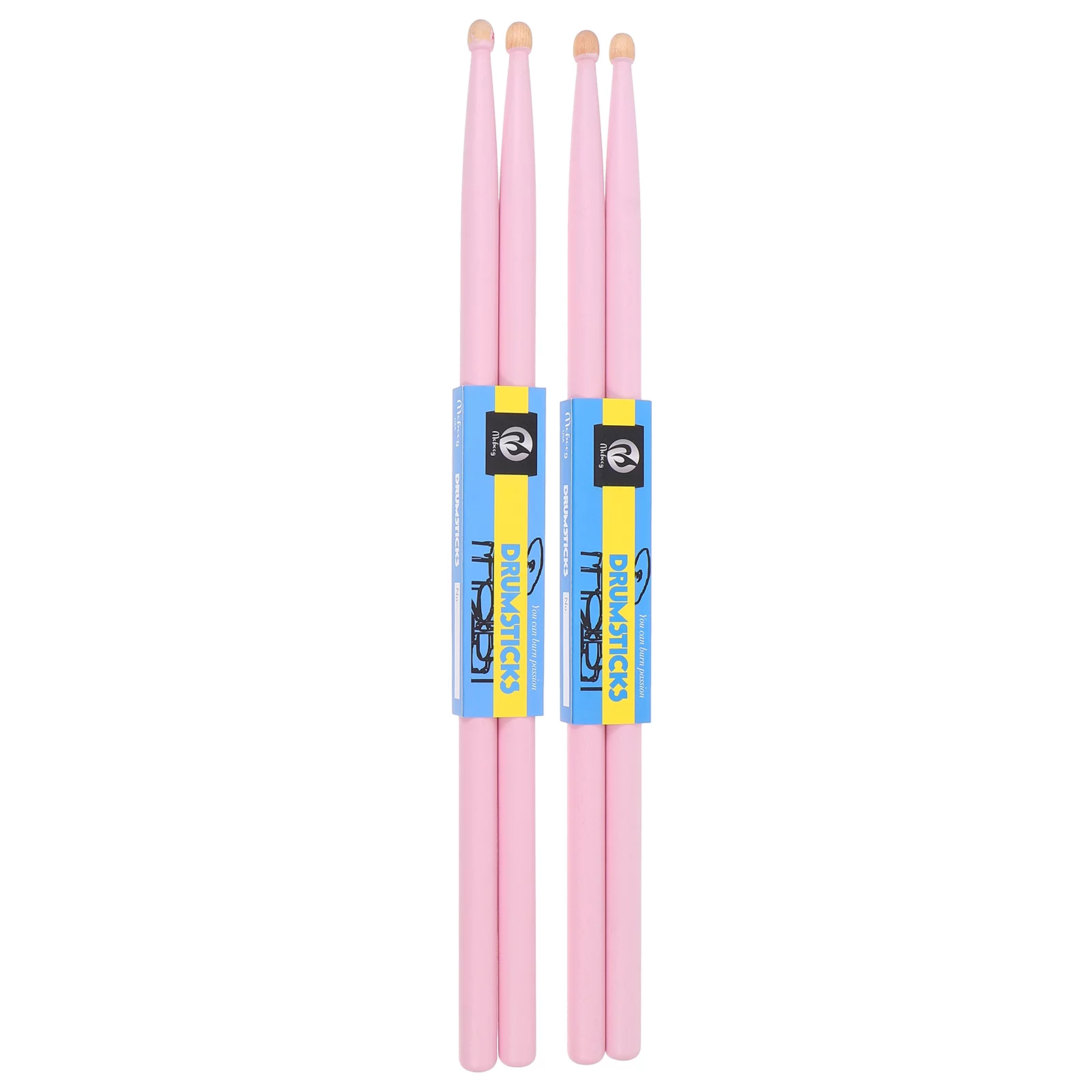 Hemoton 2 Pairs Drum Stick Percussion Instrument Stick Maple Drum Sticks Wood Drumsticks