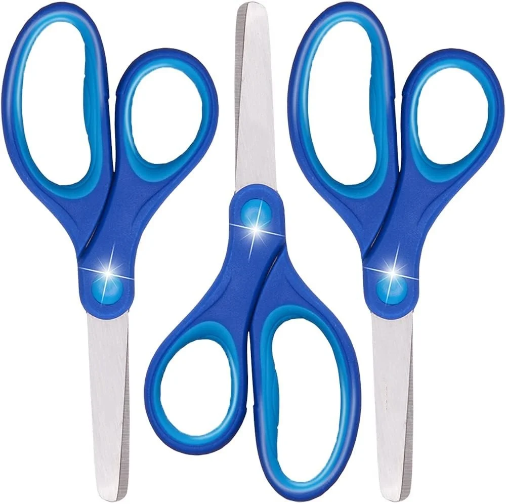 3 packs Left-handed Kids Scissors,5.5