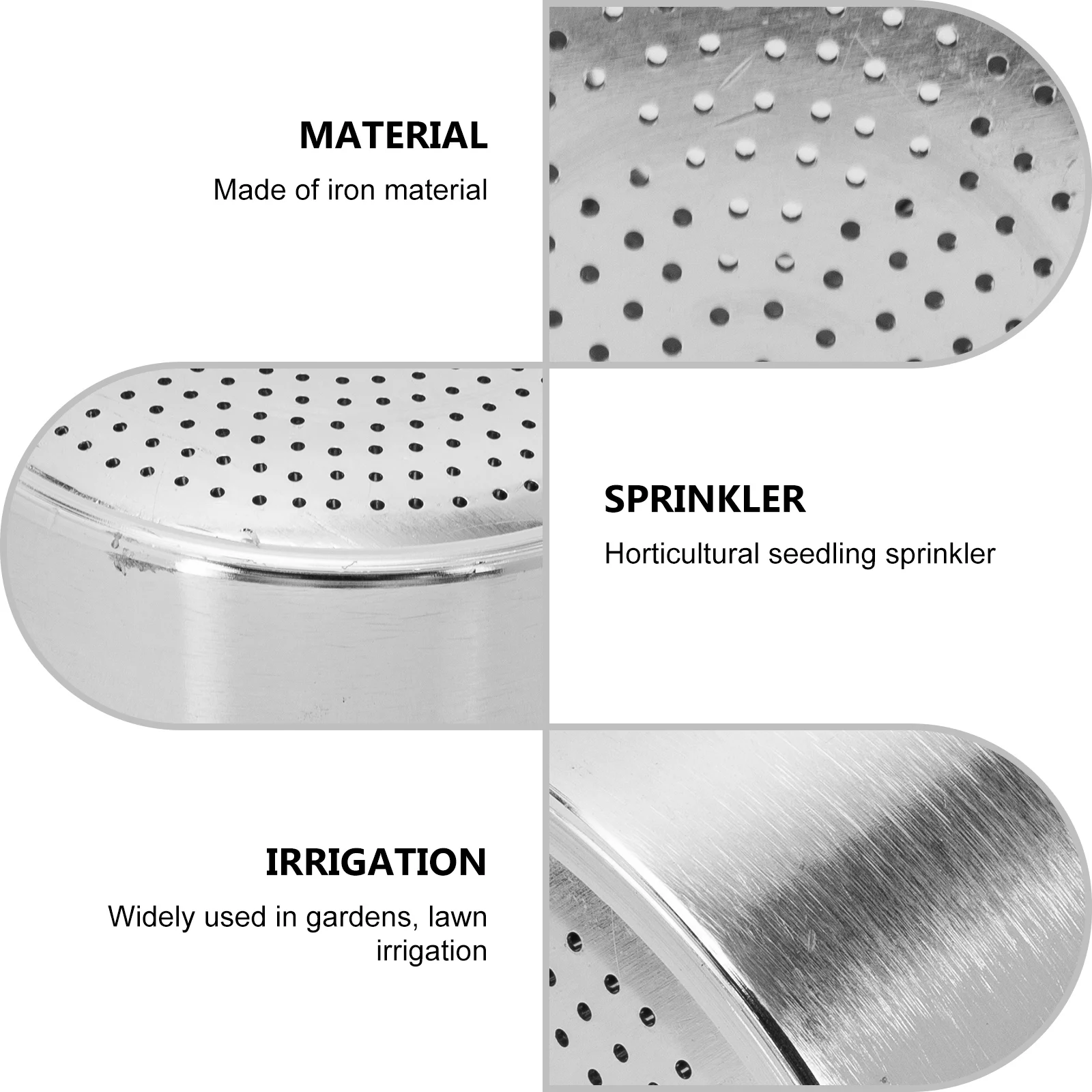 Horticultural Seedling Sprinkler Green House Shower Head Water Hose Nozzle The Flowers for Garden Sprinklers Metal