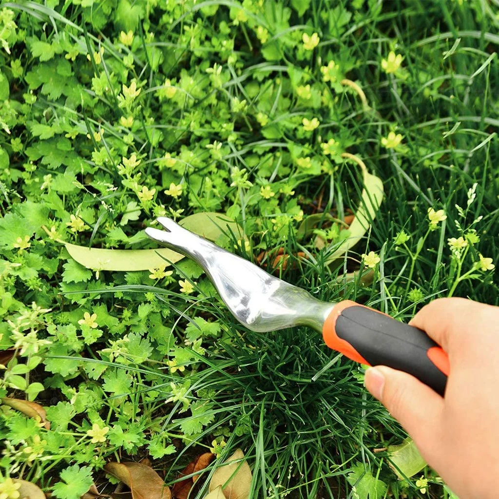 Heavy Duty Hand Weeder Garden Weeding Removal Cutter Tools with Ergonomic Handle