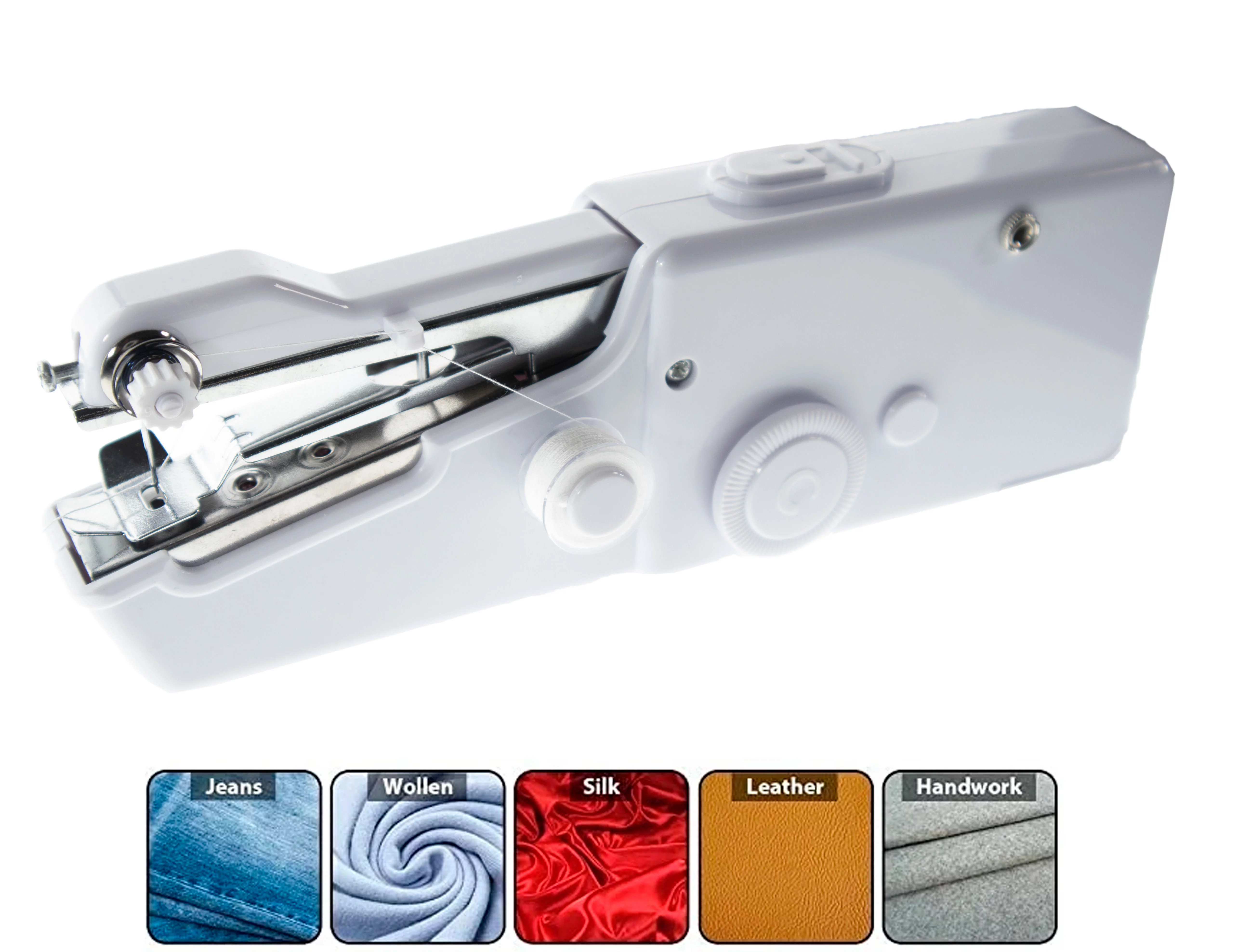 Portable Hand Held Sewing Machine - Stitch Sew For Quick Handy Household Cordless - Handheld Electric Sewing Machine