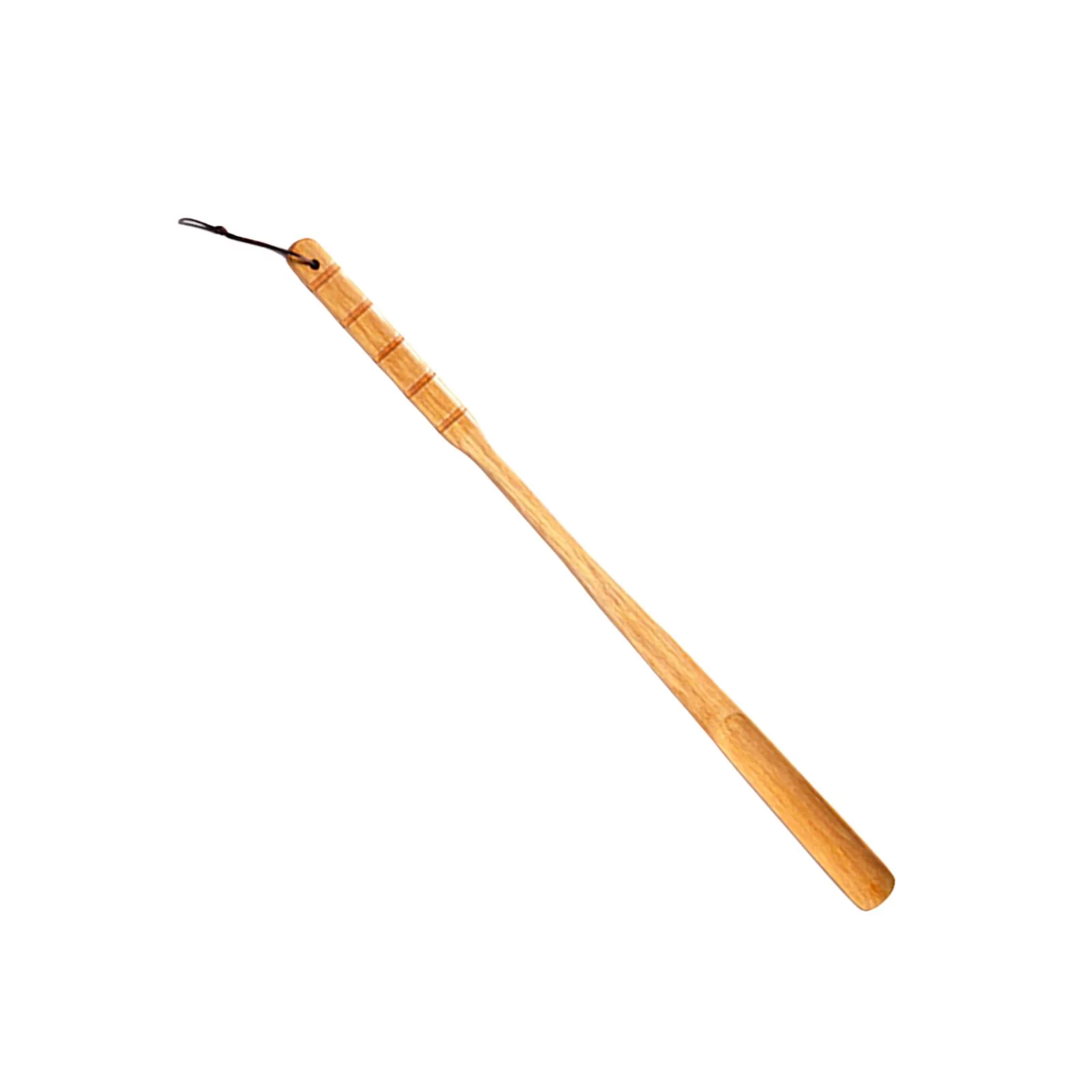 Wooden Shoe Long Handle Wood Shoe Tool Shoe Accessories Shoe Helper Straight Yellow 70cm