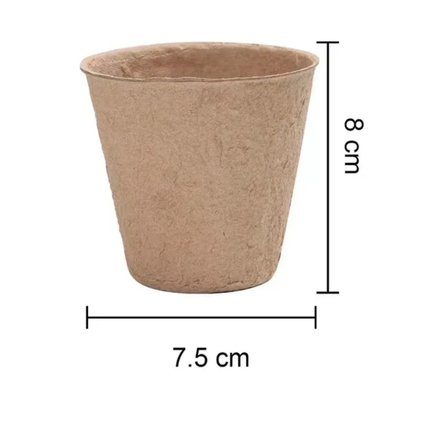 Biodegradable Seedling Peat Pot with 50/100 Plant Labels  Perfect for Plant Seedlings and Seed Germination  Eco-Friendly Mud Pot for Sustainable Gardening.