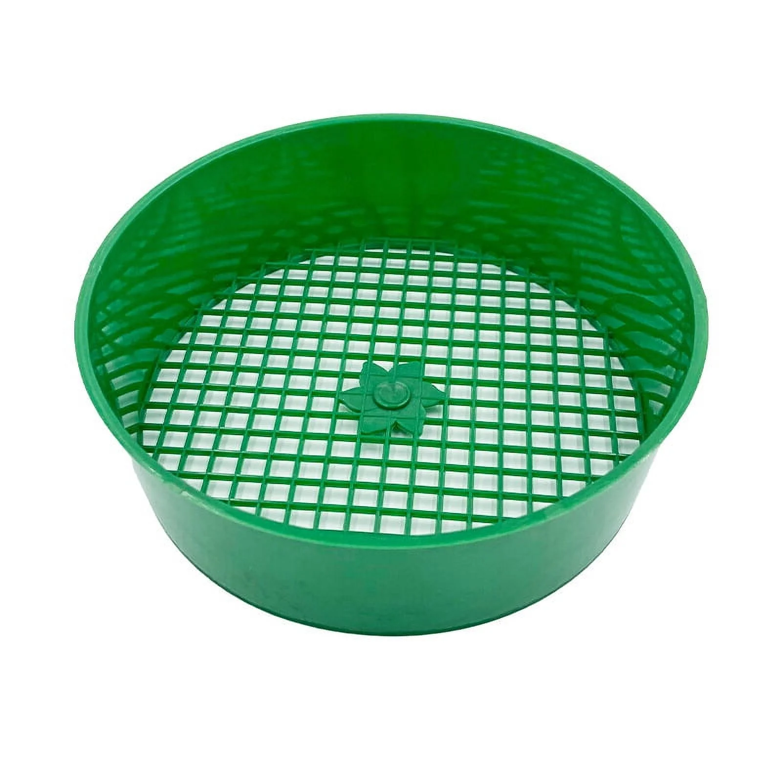 Green Round Garden Sieve Plastic Riddle Stone Sand Seedling Mesh Garden Tool
