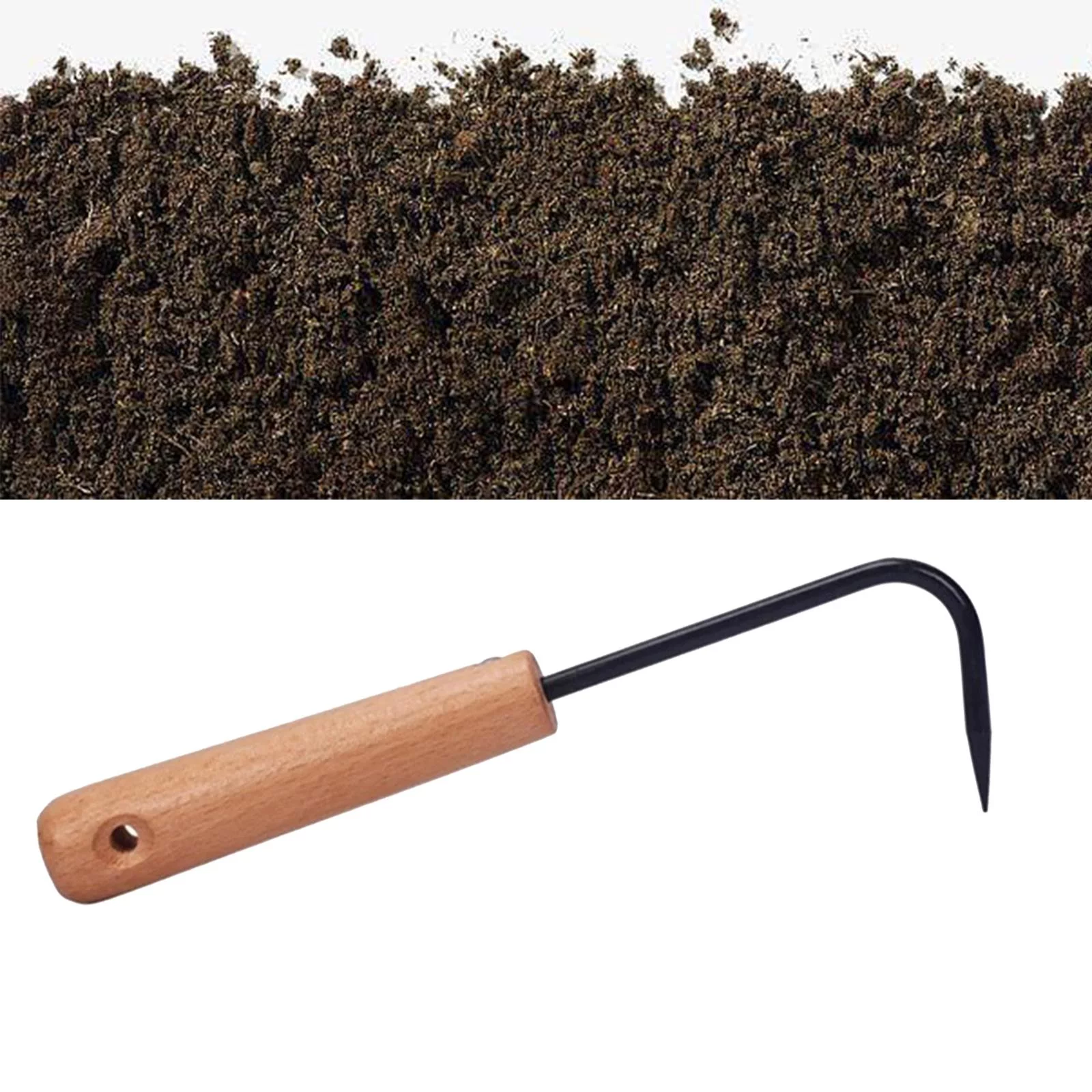 Handle Weed Puller Weeder Rake Hoe with Handle for Tilling Farm Planting Digging