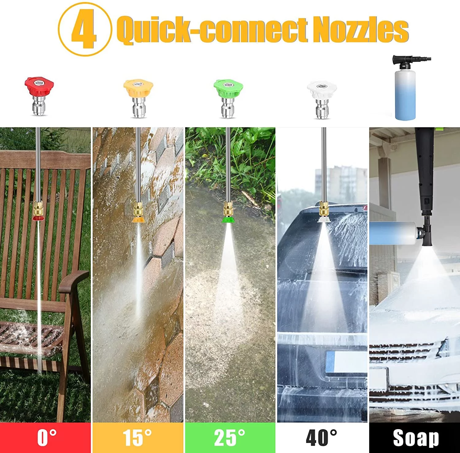 Vebreda 1800W 3500PSI Electric Pressure Washer Cleaner with Hose Reel, Blue