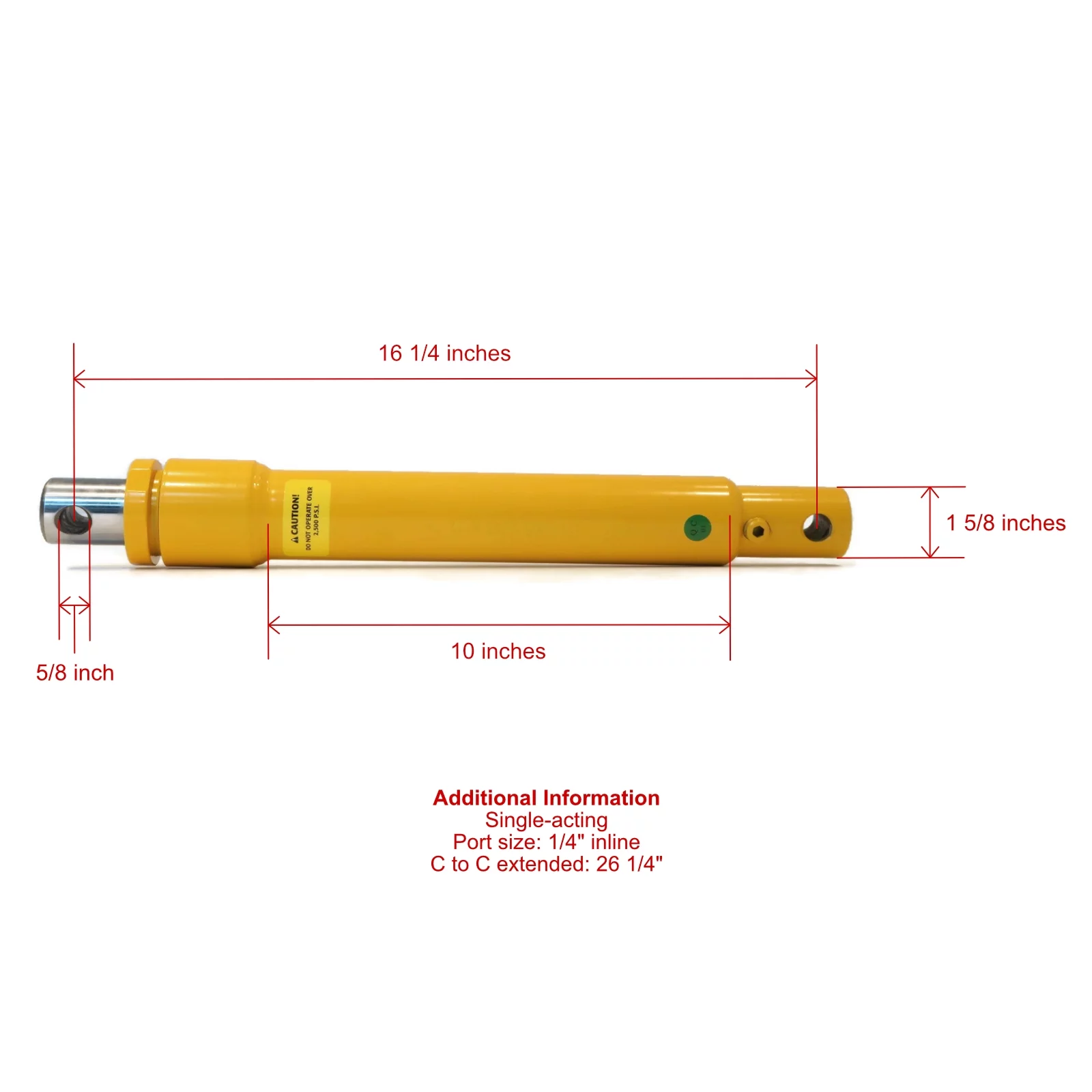 The ROP Shop | Snow Plow Angle Angling Cylinder RAM, Hose, COUPLER 05810 21856 25232 for Meyer