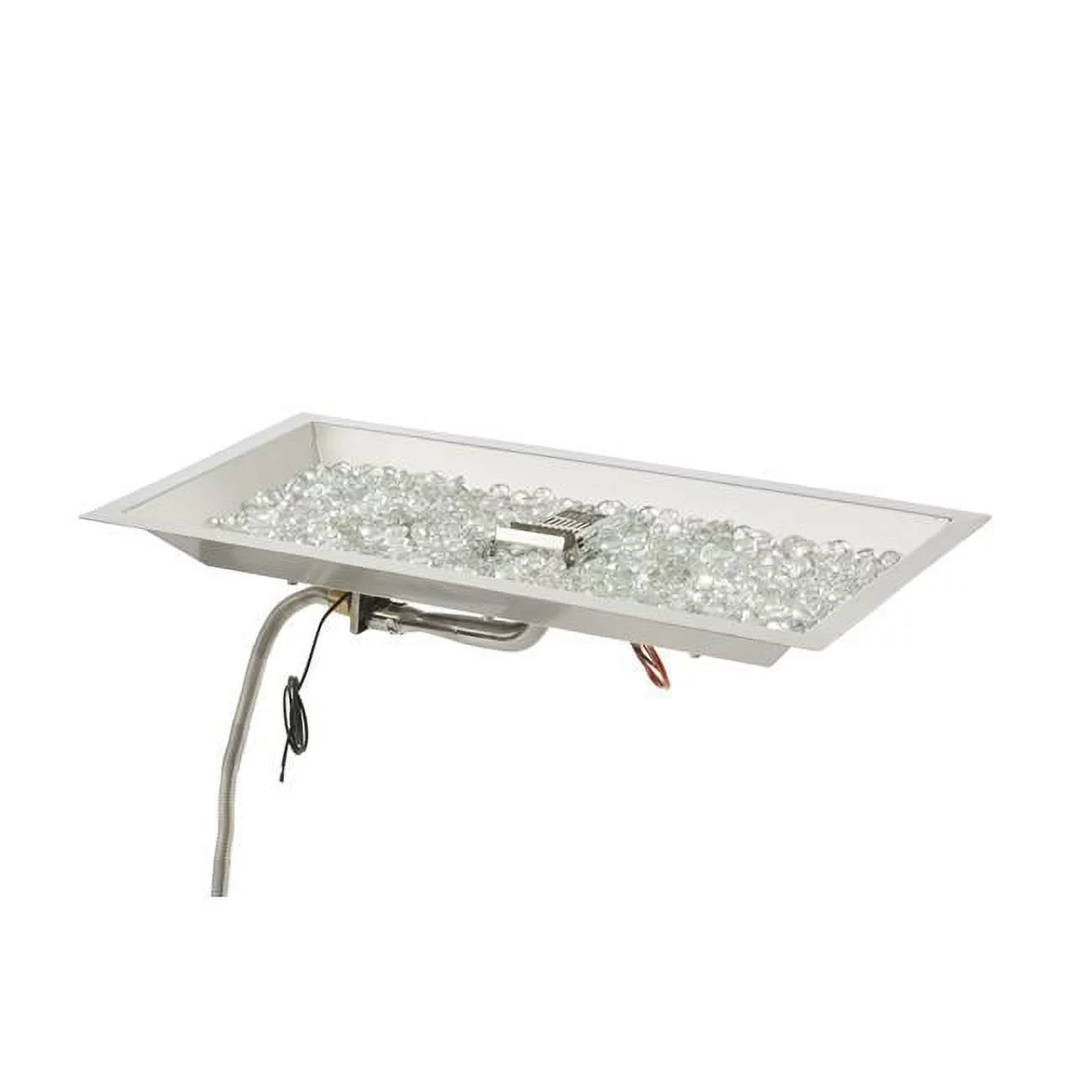 Outdoor Greatroom CFP1224-K 12 x 24 in. Linear Crystal Fire Plus Gas Burner