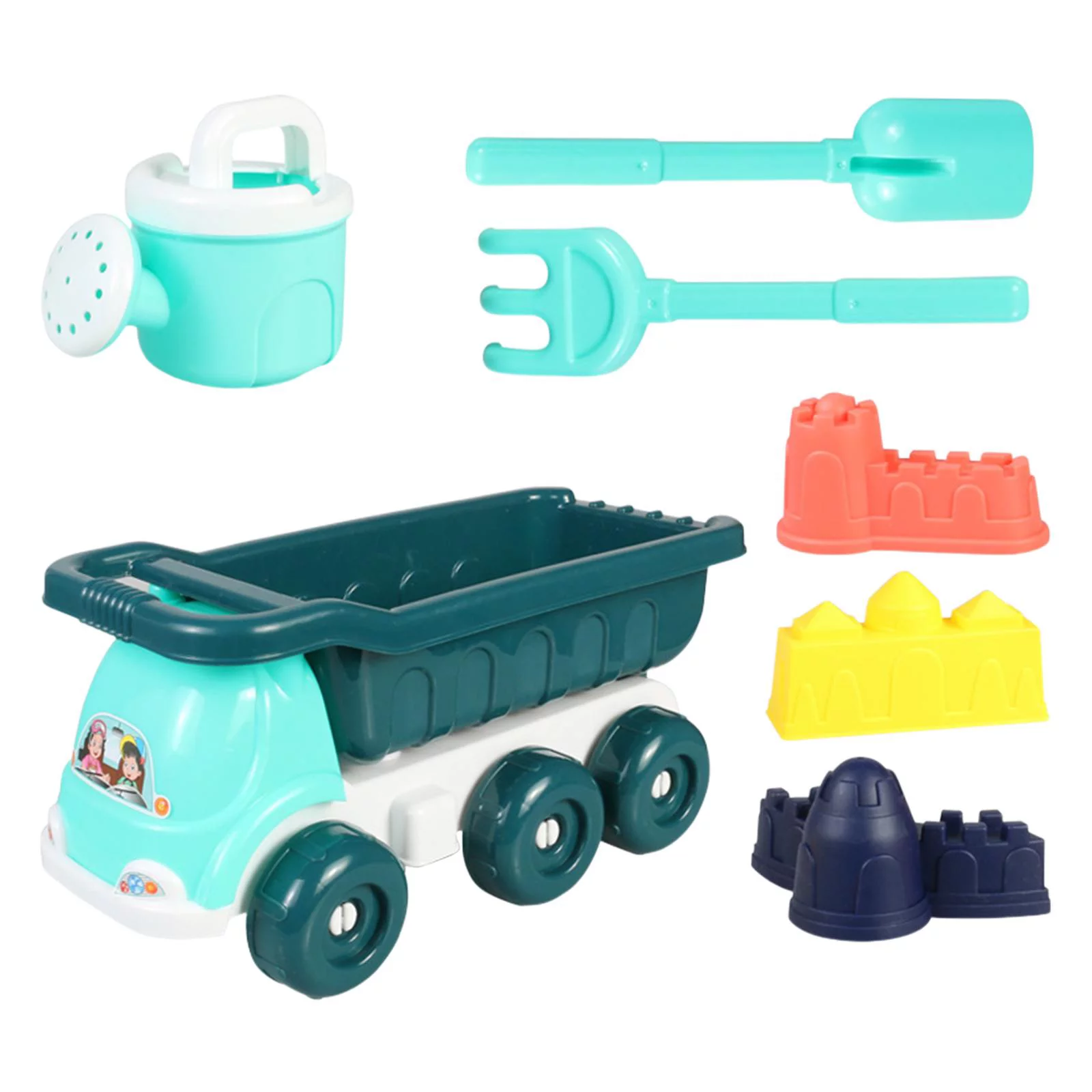 Sand Beach Toys,Kids Beach Sand Toys sand Cart Tools Set,Trolley Bucket Beach Sand Game Toy Set,Family Kids Toddlers sand water Set,beach baby sand Sandpit Digging Sand,Innovative Outside Blue