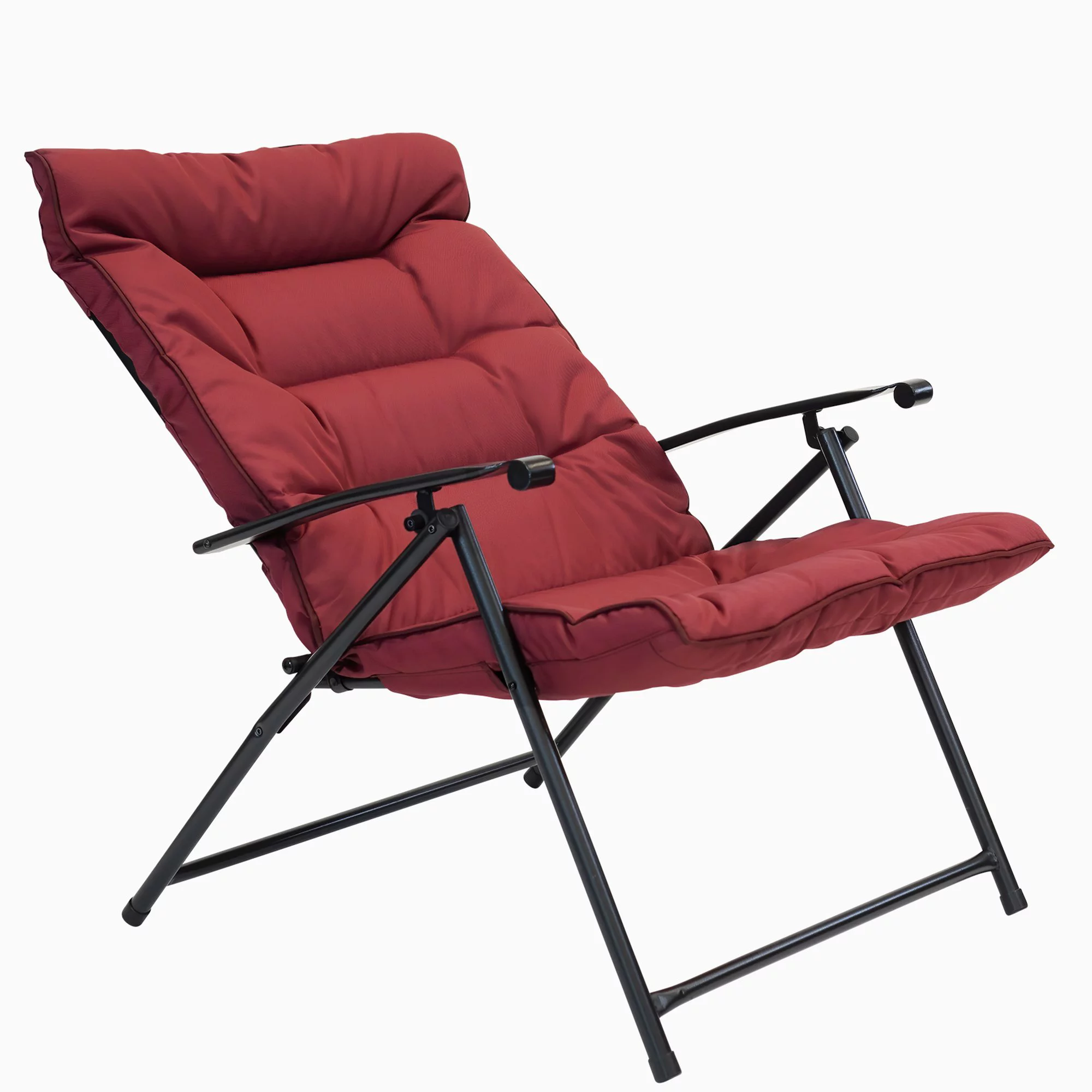 Patio Premier 3pc Folding Set with Cushions, Black Frame, Aqua Cushions