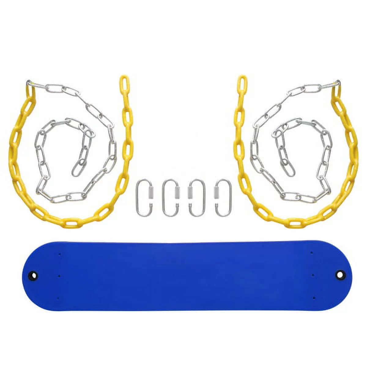Heavy Duty Swing Seat Set Accessories Replacement Swings Slides Gyms Outdoor Blue