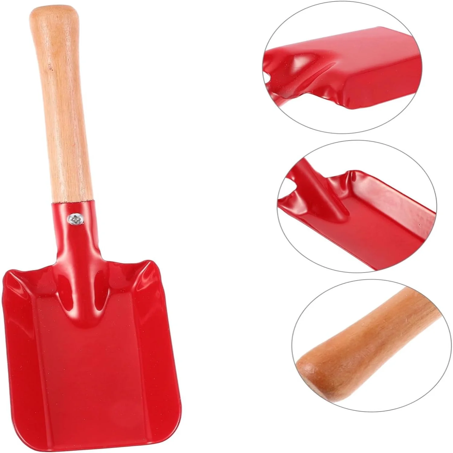 2pcs Wooden Handle Shovel Hand Tools Gardening Shovel Tool Gardening Soil Dig Tool Gardening Iron Shovel Small Gardening Shovel Garden Trowel Wrought Iron Gardening Supplies