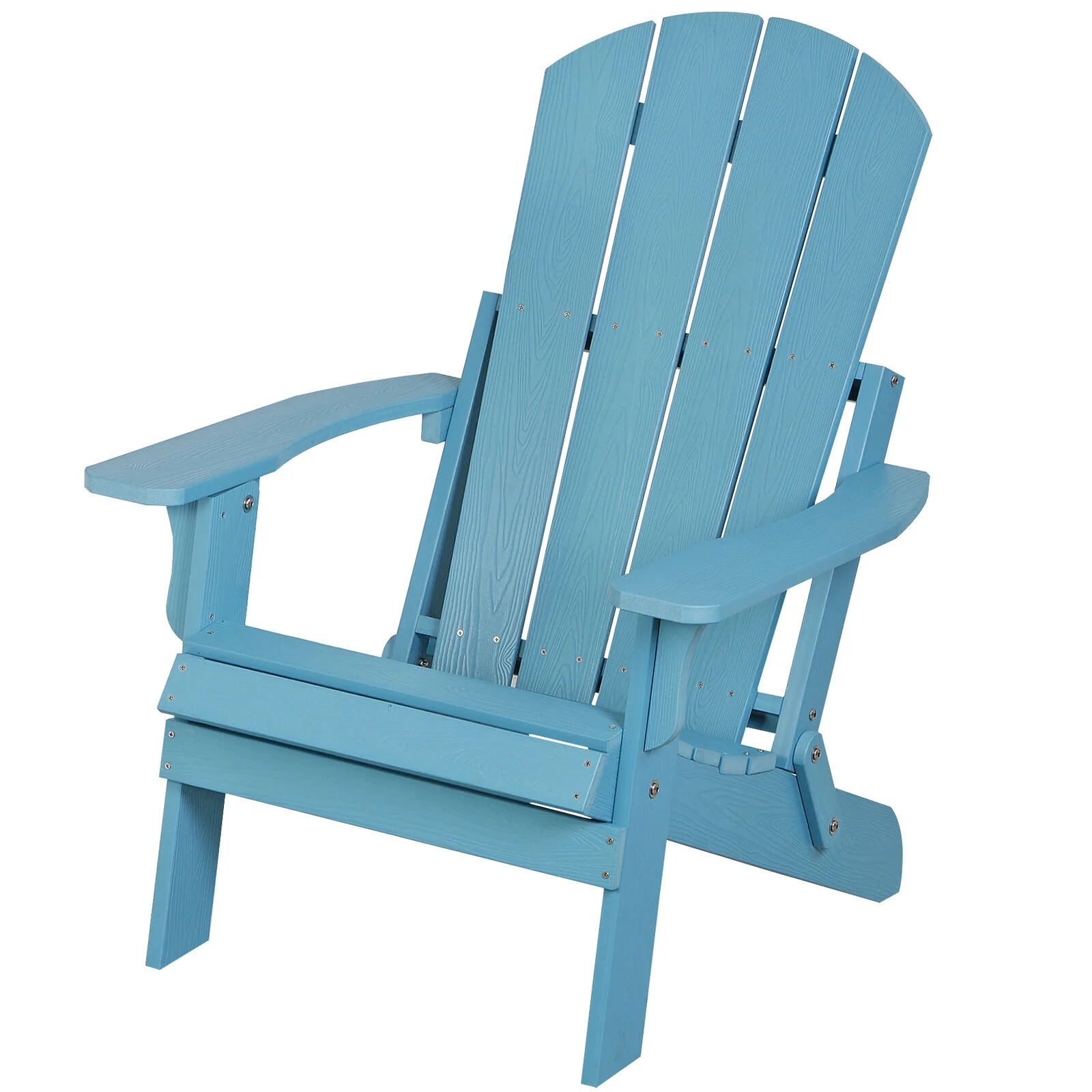 All Weather HIPS Outdoor Folding Adirondack Chair Poly Patio Chair for Backyard