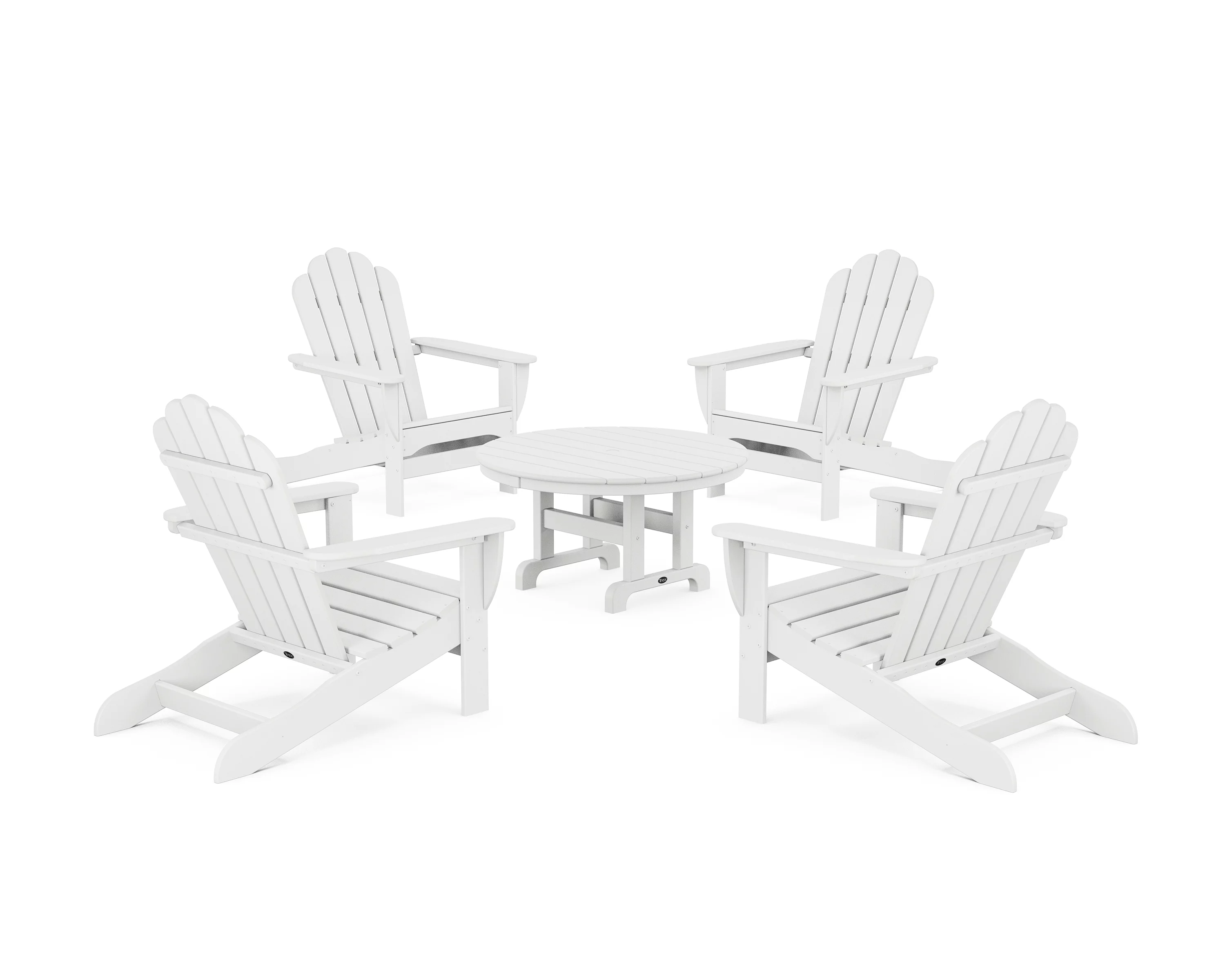 Trex® Outdoor Furniture™ 5-Piece Monterey Bay Oversized Adirondack Chair Conversation Group in Classic White