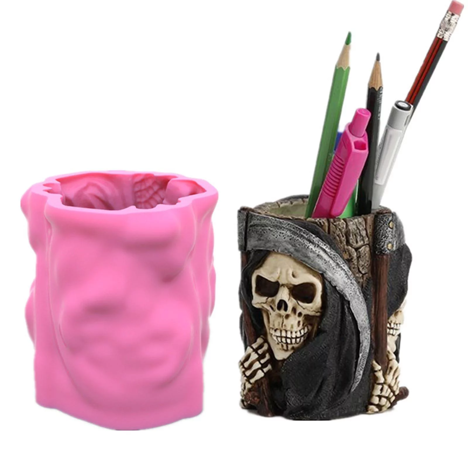 3D Clay Mould Flower Holder Concrete Vase Making