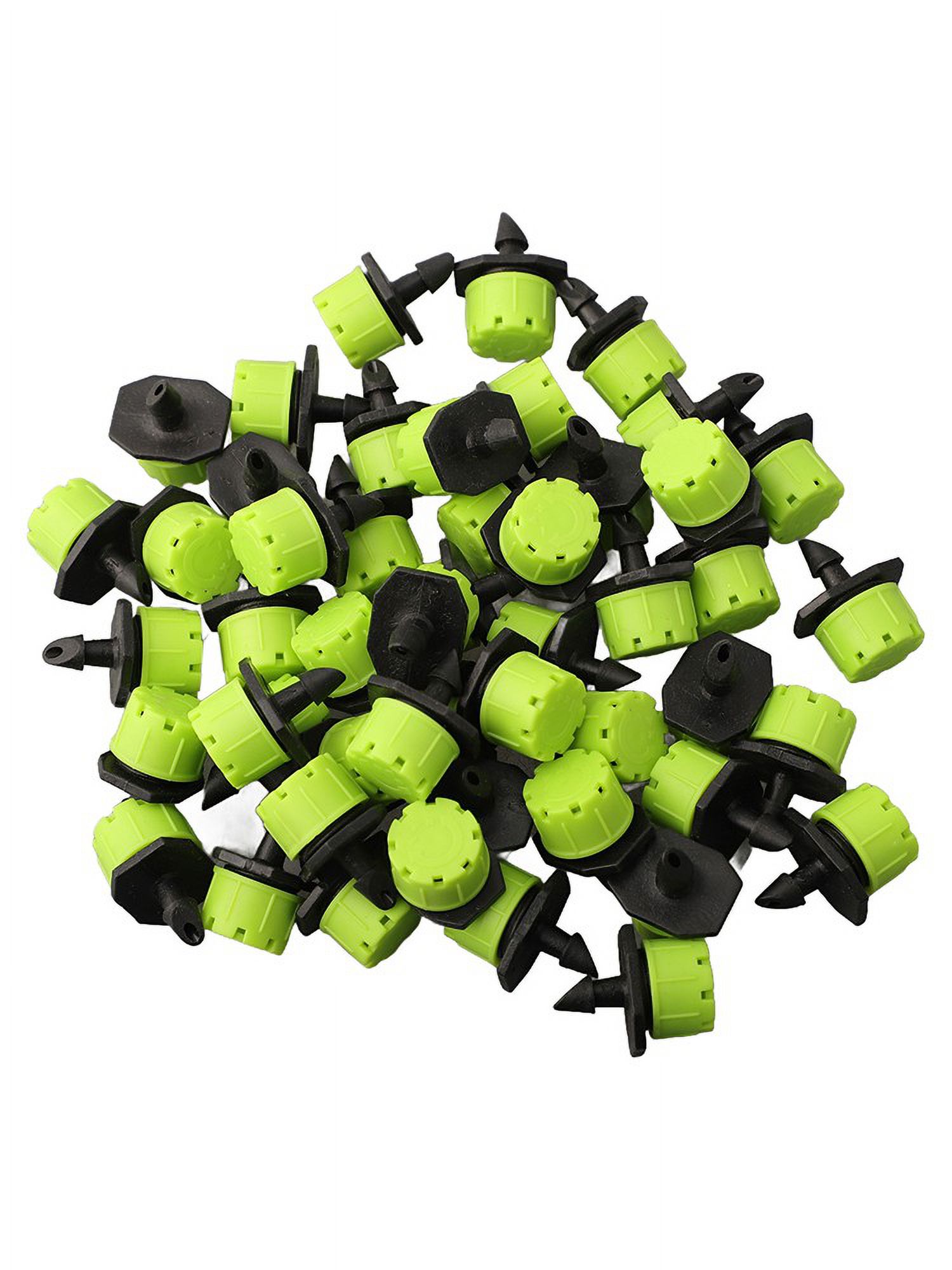 50PCS Adjustable Irrigation Sprinkler Garden Drip Emitters Micro Spray Rotating