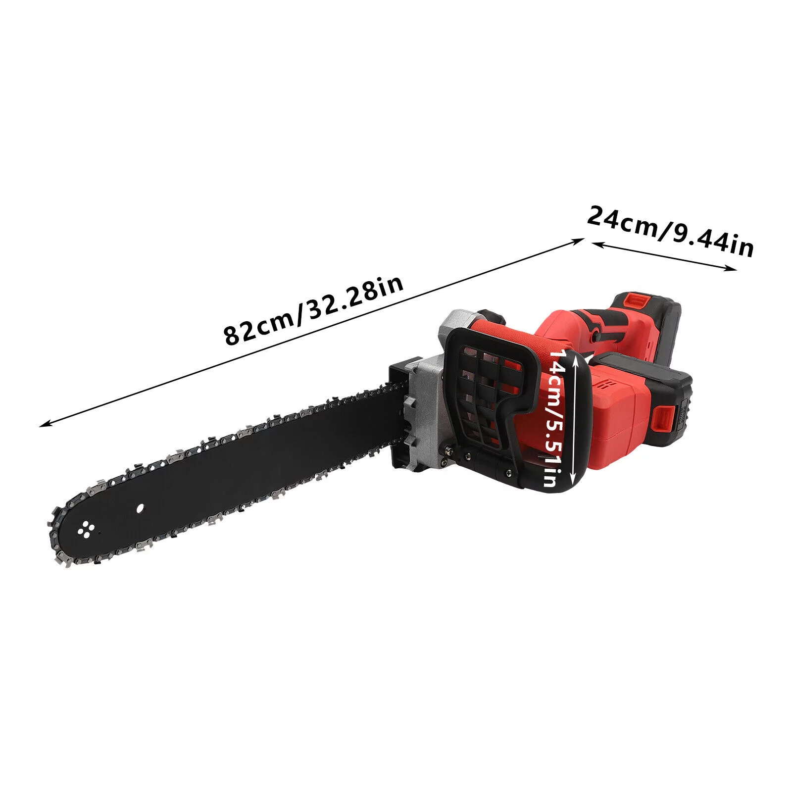 ZhdnBhnos 16 INCH Portable Brushless Chainsaw Battery-Operated Chain Saw for Wood Cutting Trimming