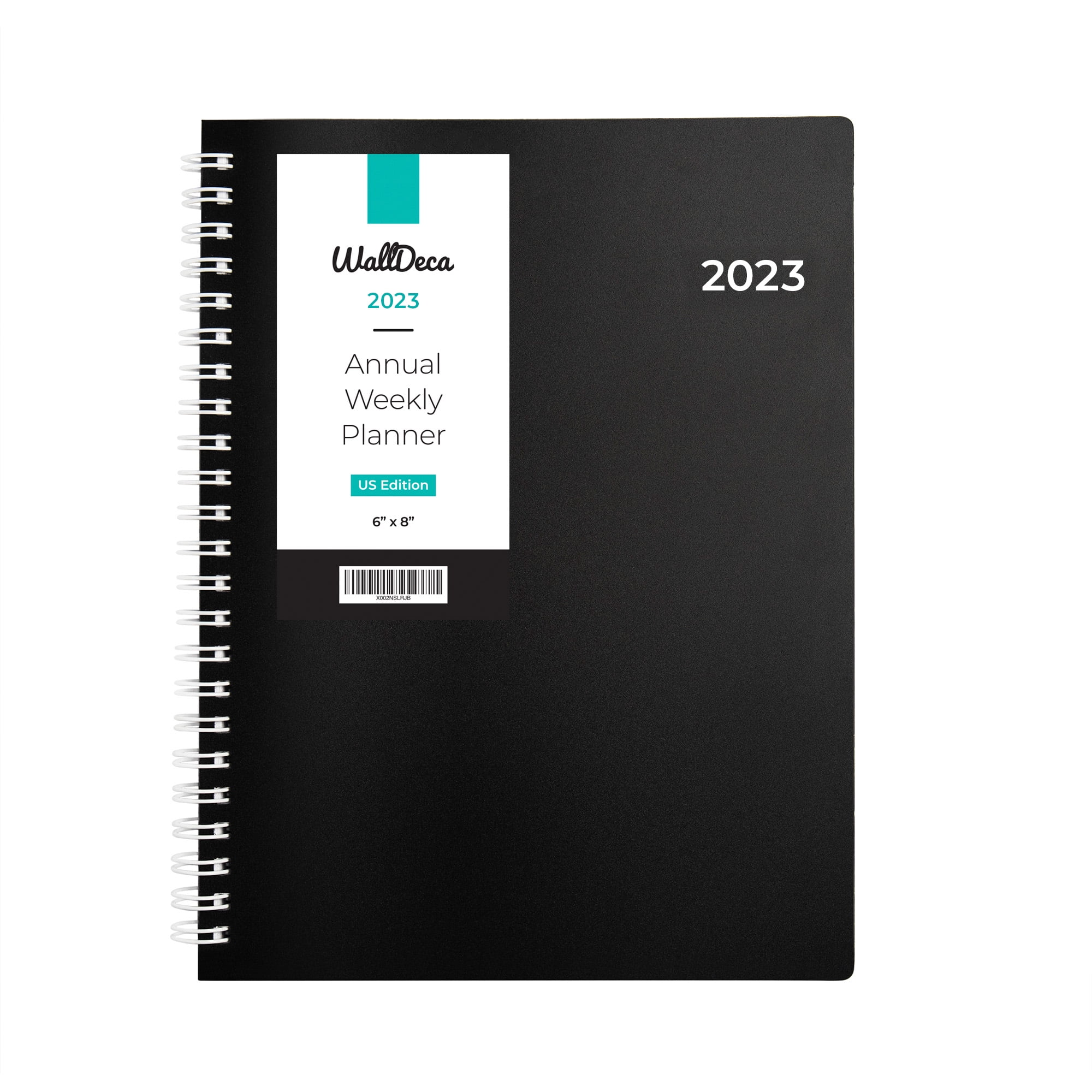 WallDeca 2023 Annual Weekly Planner, 8 x 6