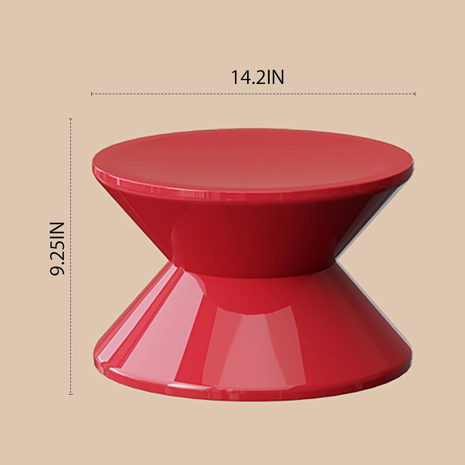 ZWNLKQG Funky Sofa   Vintage End  Cute Sofa Stool Small Night Stand for Couch  Sofa & Chair   Decor Round  for Coffee Patio Living Room Bedside Apartment (Black  3 Layers)