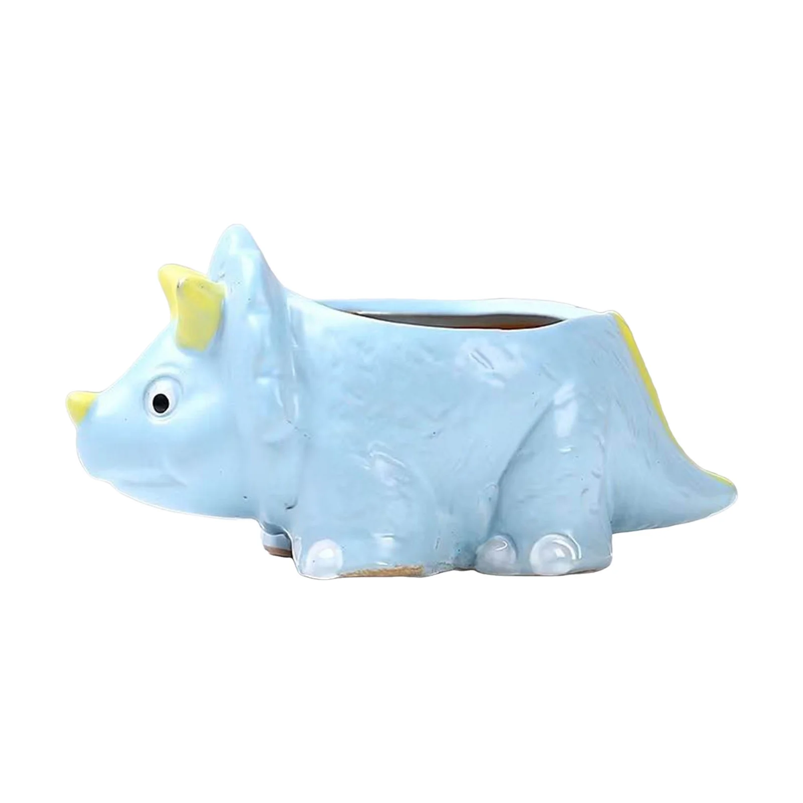 Cute Cartoon Animal Shaped Succulent Pot Set Breathable Coarse Pottery For Succulent On Balconies Utility Tool
