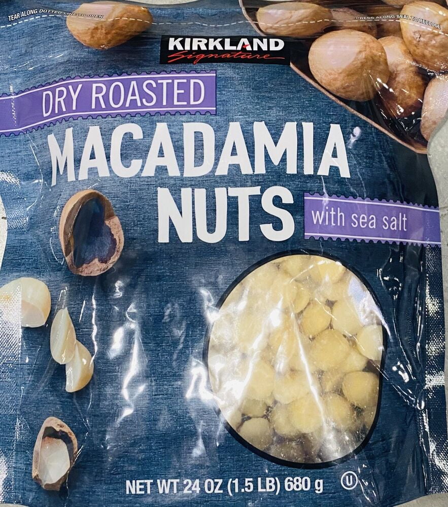 2x  Dry Roasted MACADAMIA NUTS With SEA SALT 24 oz Bag 2 PACK