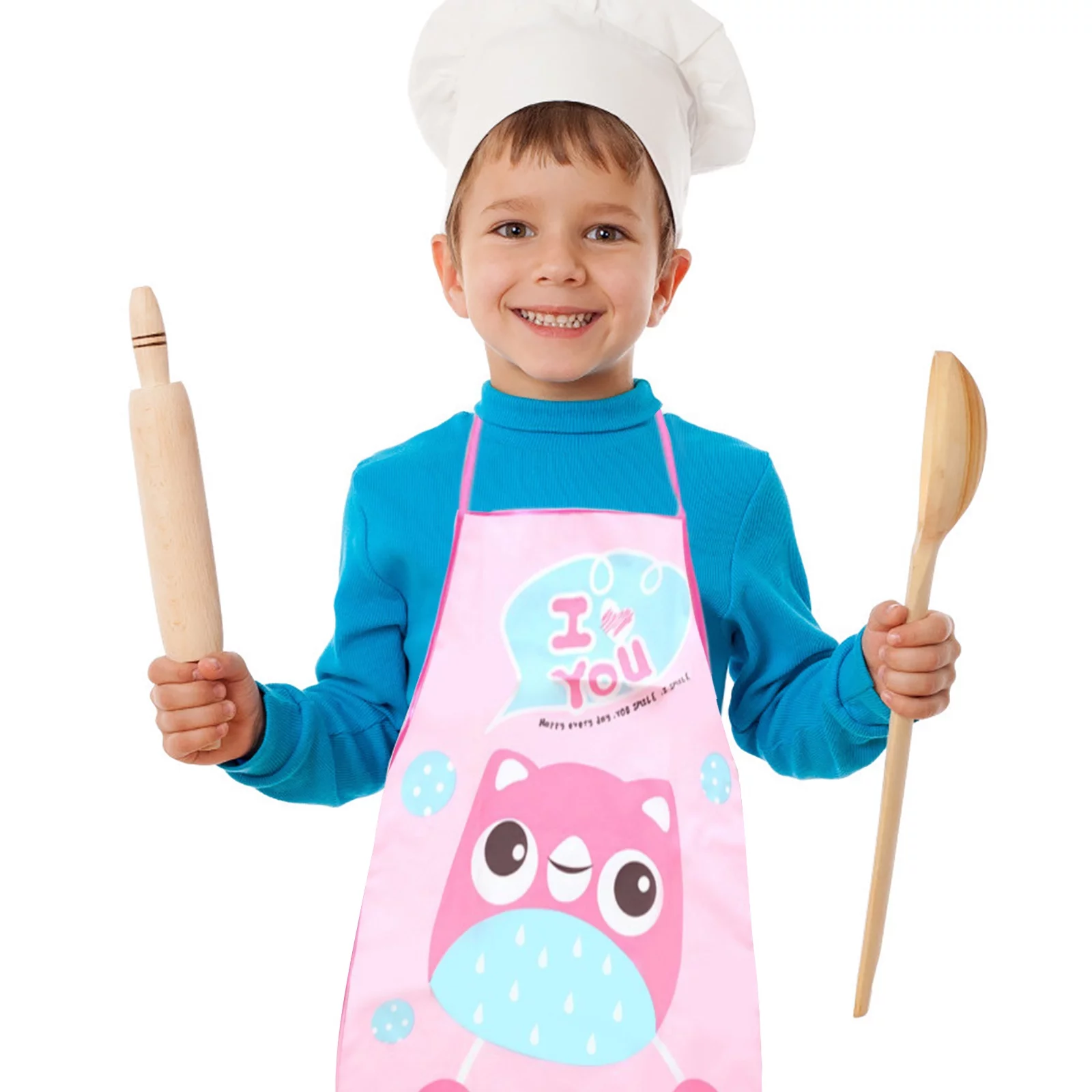 AaSEJEG Aprons for Women with Pockets Vintage Children'S Play Apron Sleeve Set 3-6 Years Old Children'S Household Chores Anti-Apron