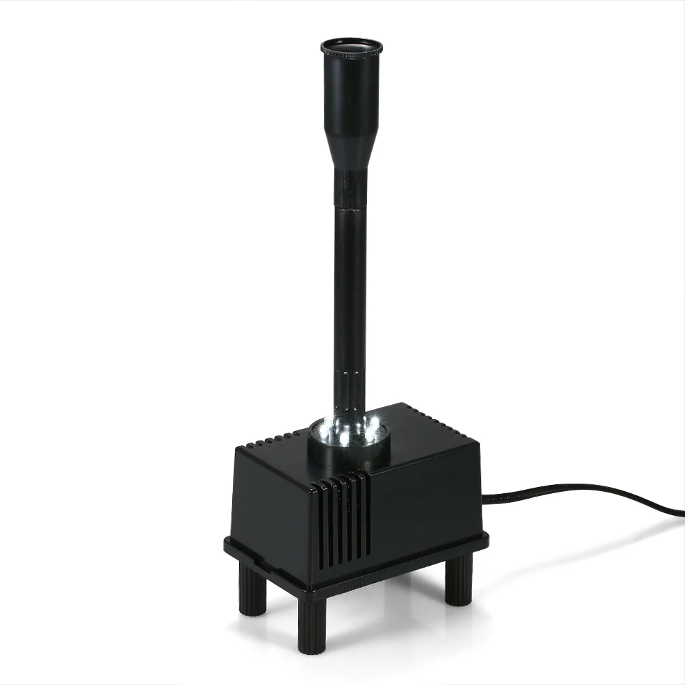 Fountain Pump, Pond Bath 10w Submersible Water Fish Pond Water Pump Led Fish Pump With Led With Led Fish Pond Bath 600l/h Siuke Mewmewcat Adben