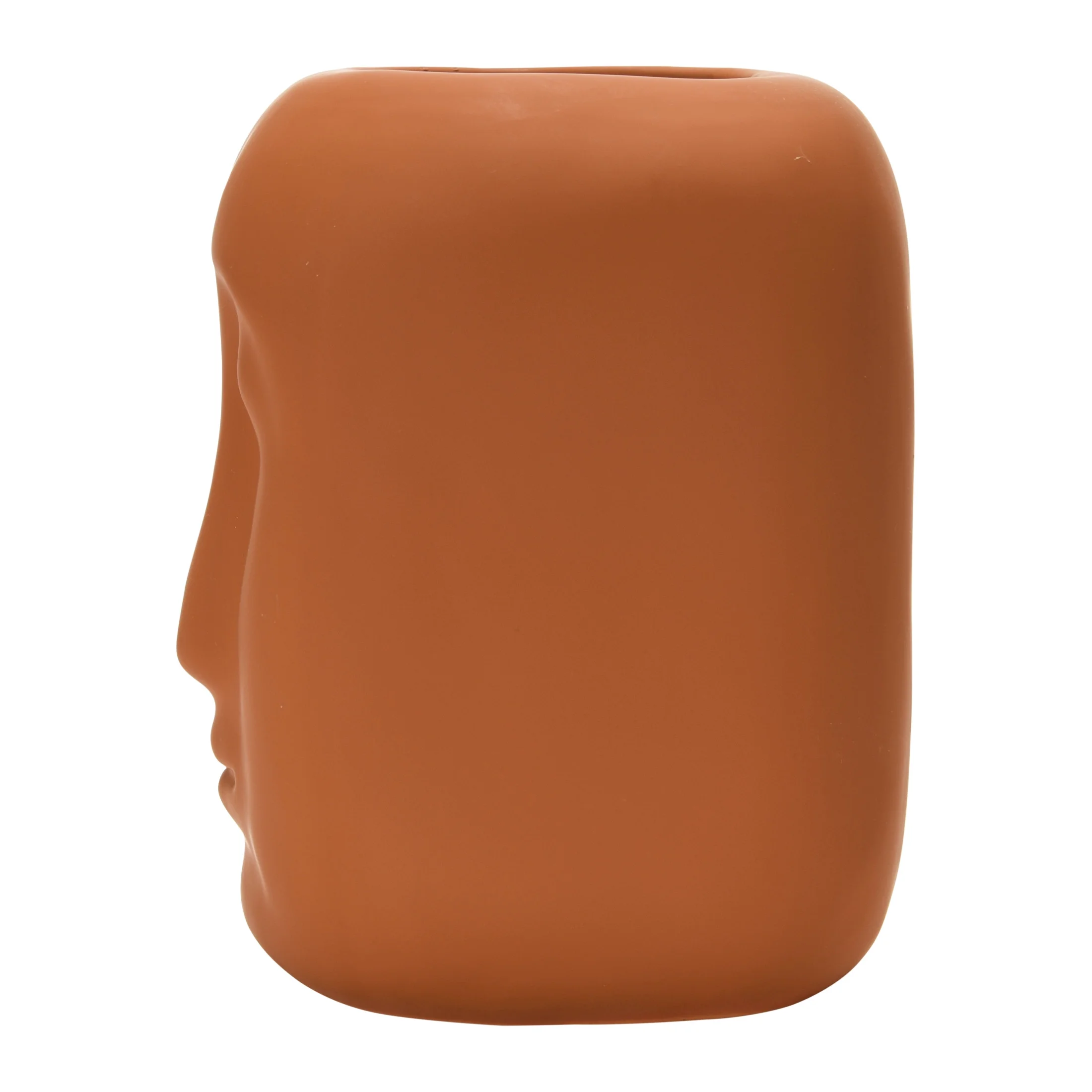 Bloomingville Stoneware Planter with Face, Latex Glaze