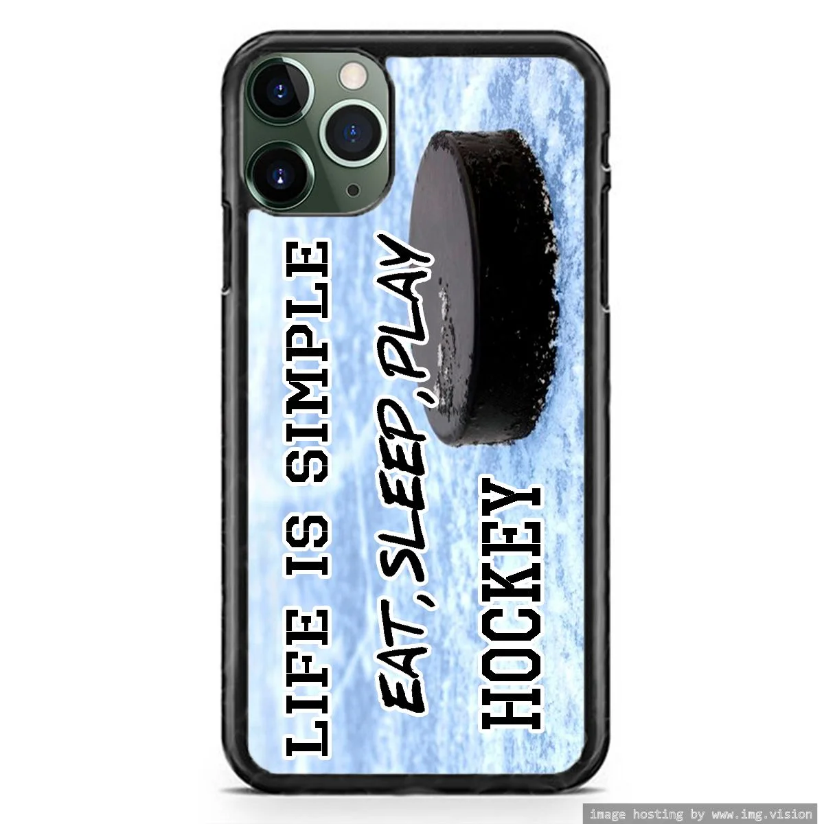 Eat Sleep Play Hockey Sports Phone Slim Shockproof Hard Rubber Custom Case Cover For iphone 15 Pro Max Plus 14 13 Mini