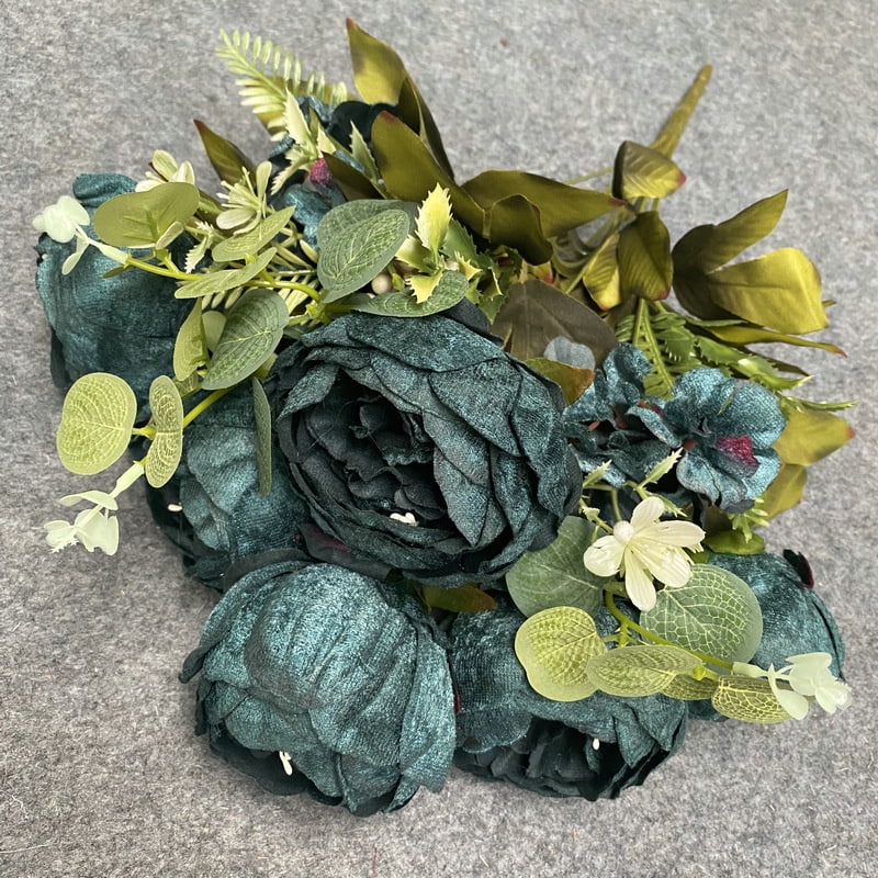 Diamond velvet peony wedding wedding road leading fake flower wall home living room desktop desktop simulation flower arrangement pot flowers