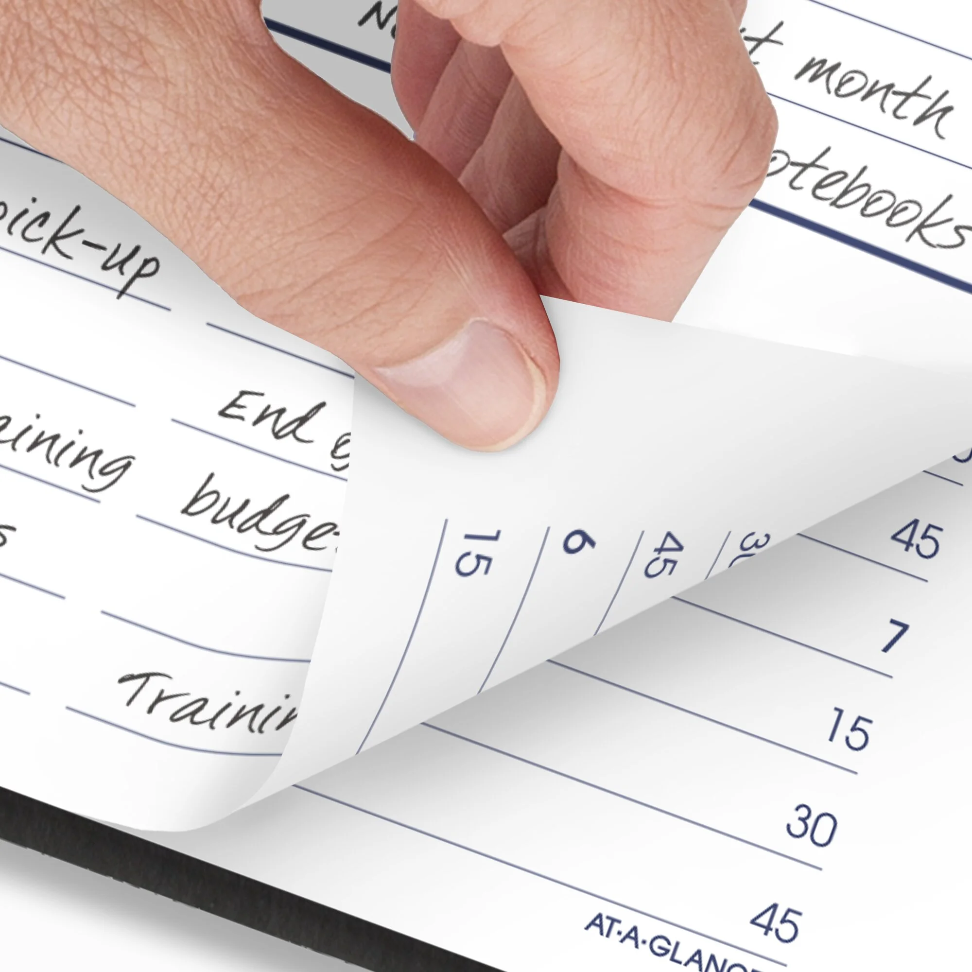 AT-A-GLANCE DayMinder 2024 Daily Appointment Book Planner Black Small 5 x 8 -