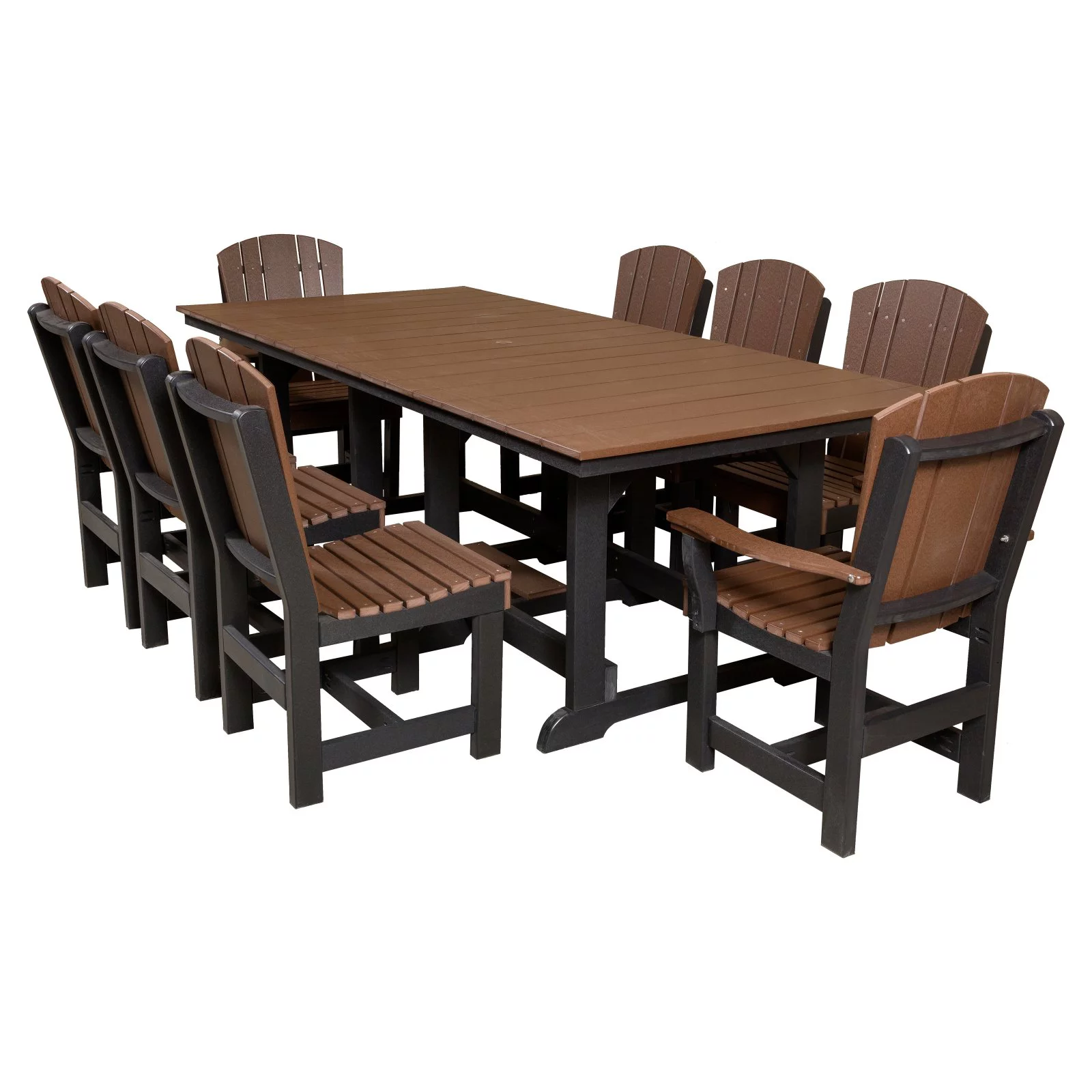 Wildridge Heritage Recycled Plastic 9 Piece Rectangular Patio Dining Set