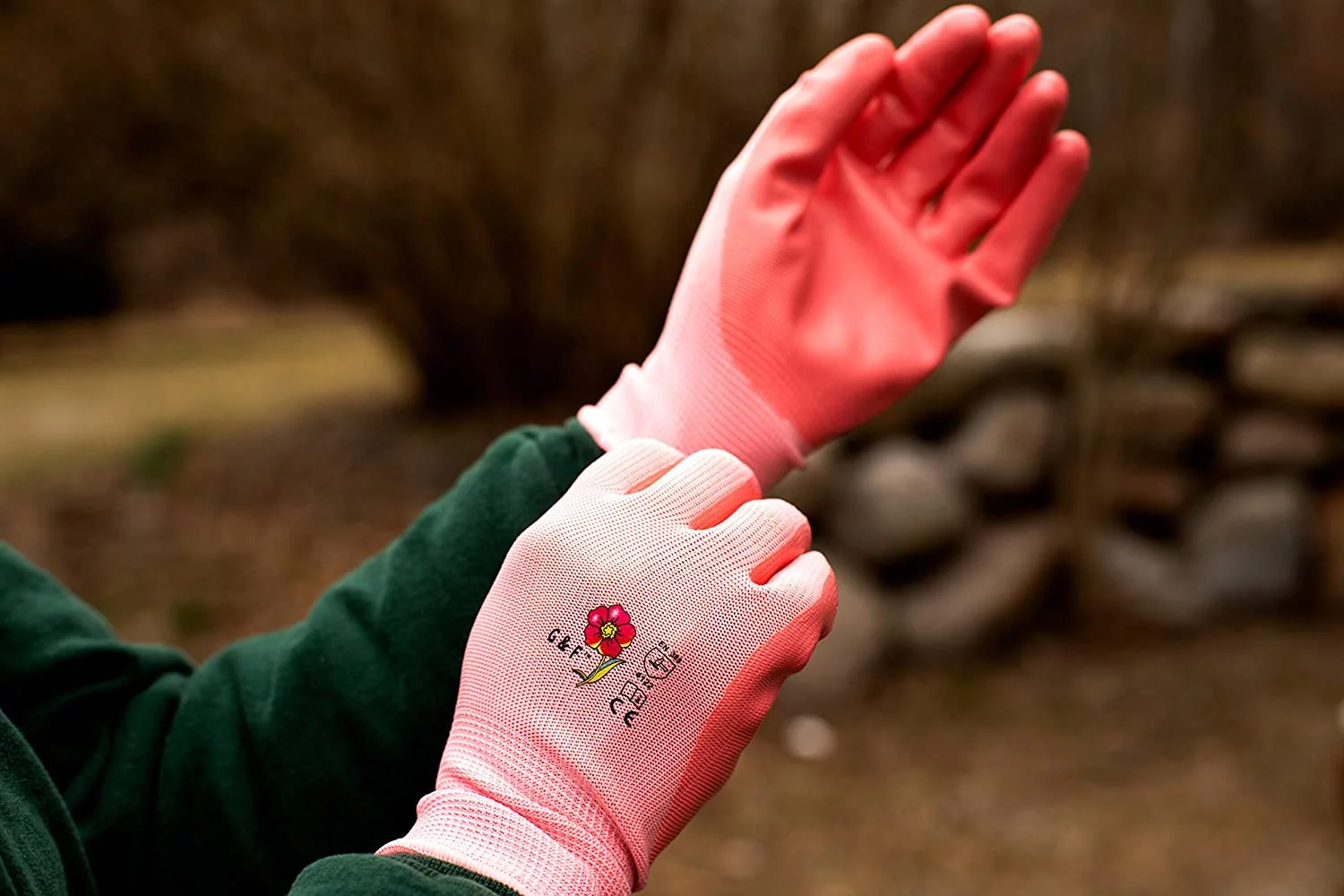 G & F Products Women's Gardening Gloves: Micro Foam Coating, Large 6 Pairs, 3 Assorted Multicolours
