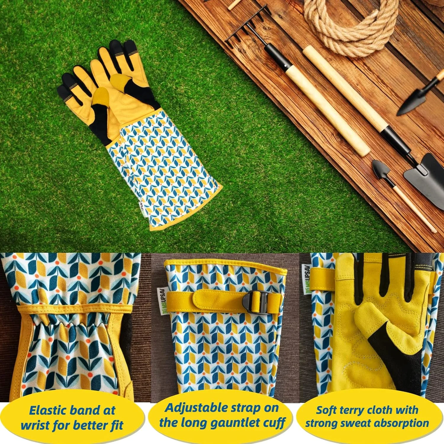 Gardening Gloves for Women and Men, Thorn Proof&Puncture Resistance Garden Gloves,Gauntlet Gloves,Gifts