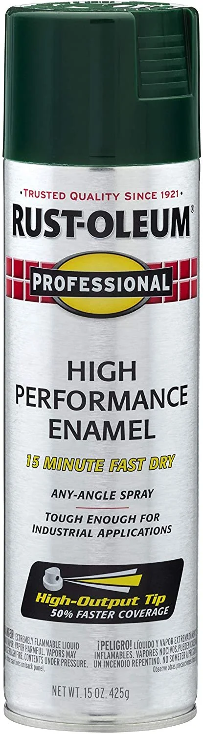 Professional 7538838 Spray Paint High Performance Enamel, 6 Pack, Gloss Hunter Green