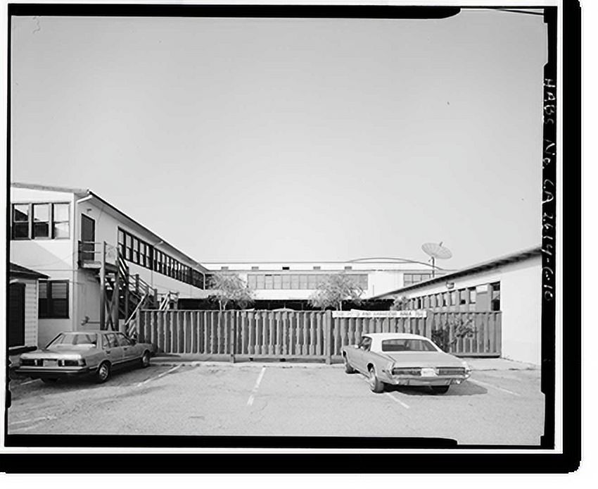 Historic Framed Print, Oakland Naval Supply Center, Gymnasium-Cafeteria-Theater, East K Street between Eleventh & Twelfth Streets, Oakland, Alameda County, CA - 10, 17-7/8