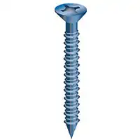 Cobra Anchors 621T Concrete Screws Flat Head 3/16 Inch By 1-3/4 Inch With Drill Bit 100 Pack