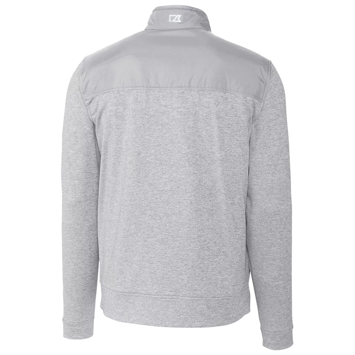 Men's Cutter & Buck Gray LSU Tigers Vault Stealth Hybrid Quilted Full-Zip Windbreaker Jacket